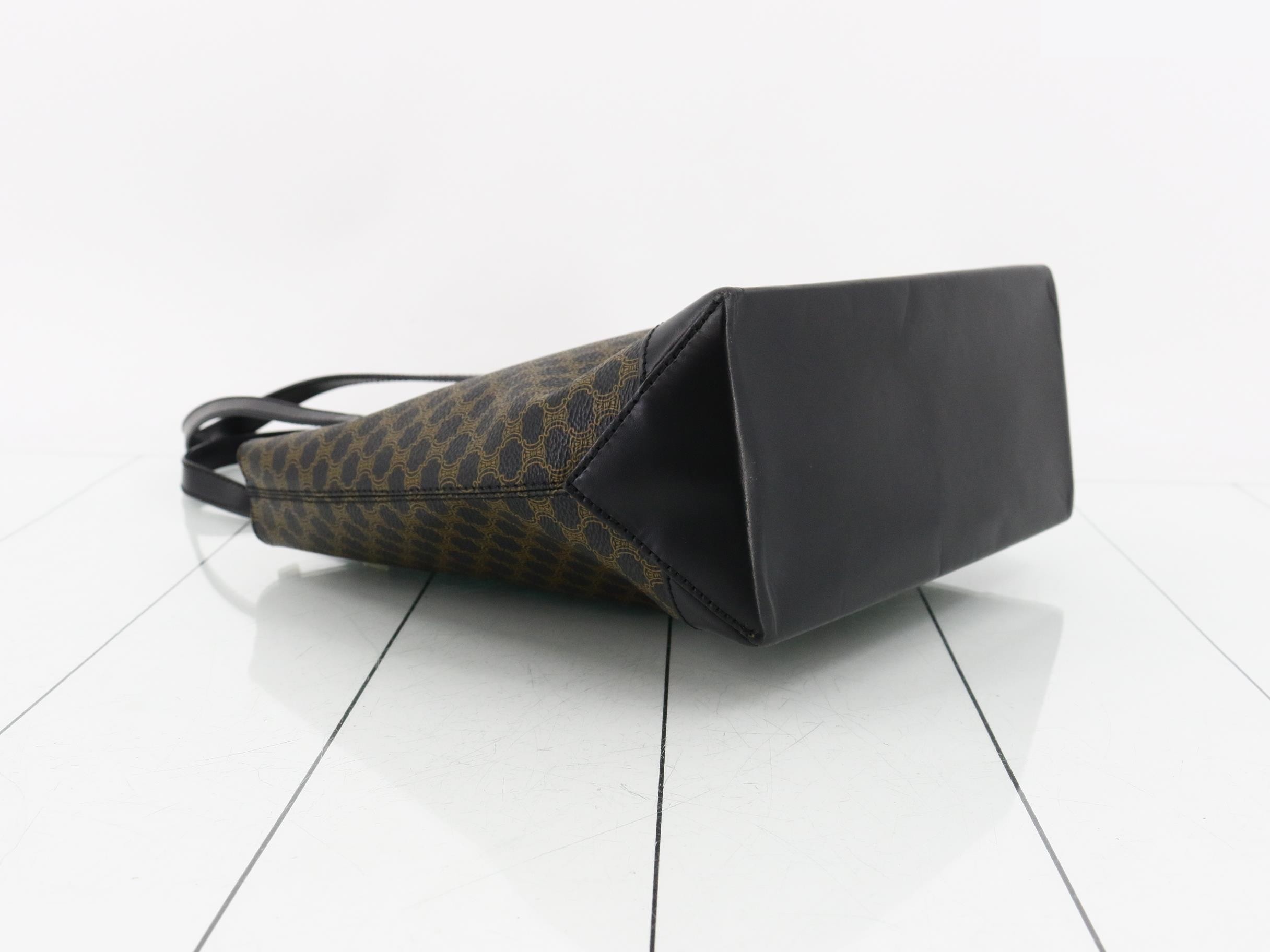 Macadam Tote Bag, PVC/Leather, Black — view 5