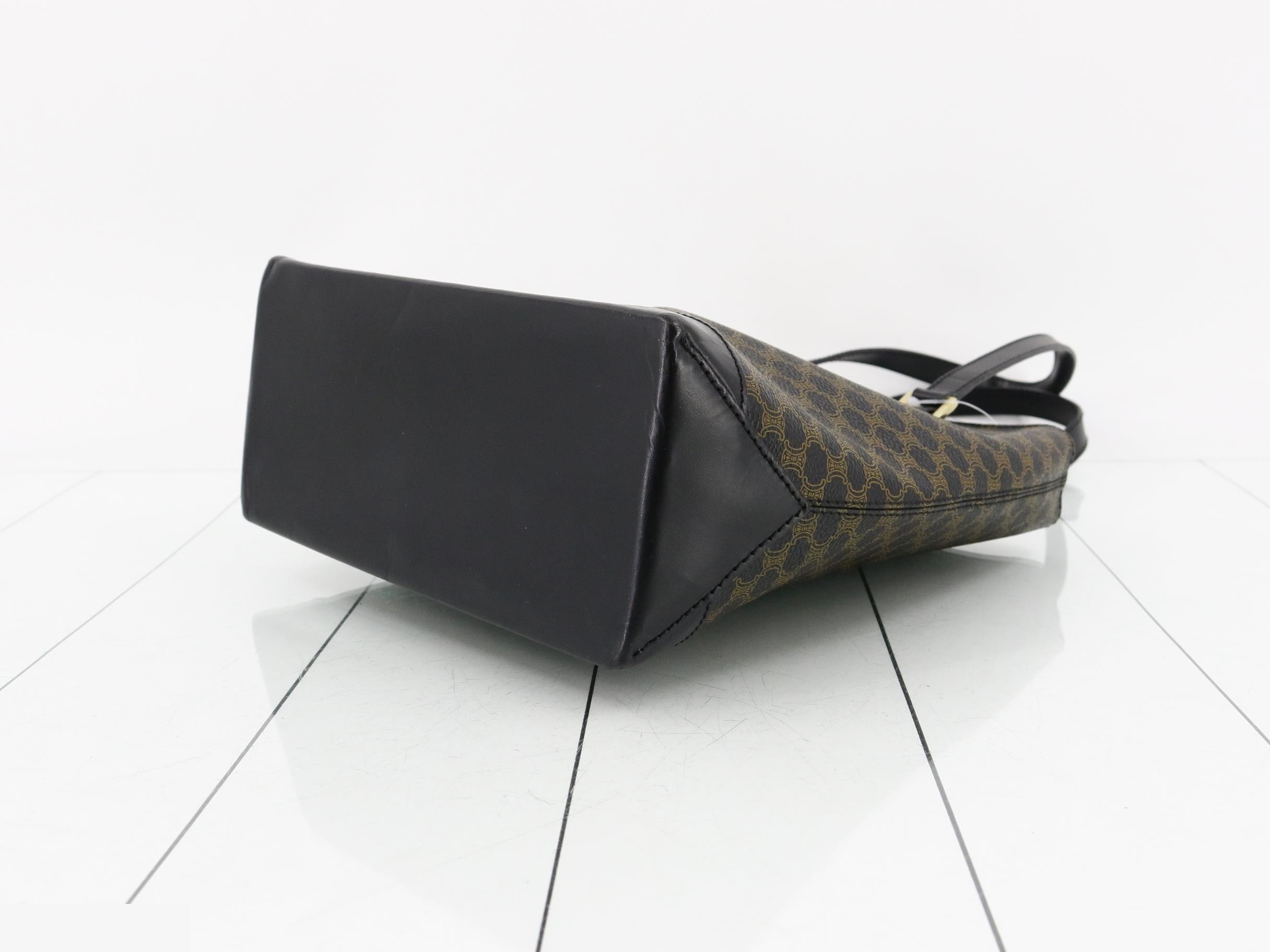Macadam Tote Bag, PVC/Leather, Black — view 6