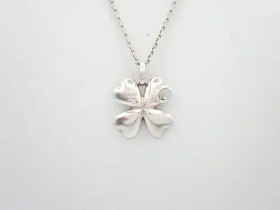 Clover G Necklace, Sterling Silver 925 / Total Weight 9.6g
