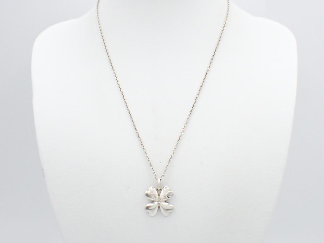 Clover G Necklace, Sterling Silver 925 / Total Weight 9.6g — view 3
