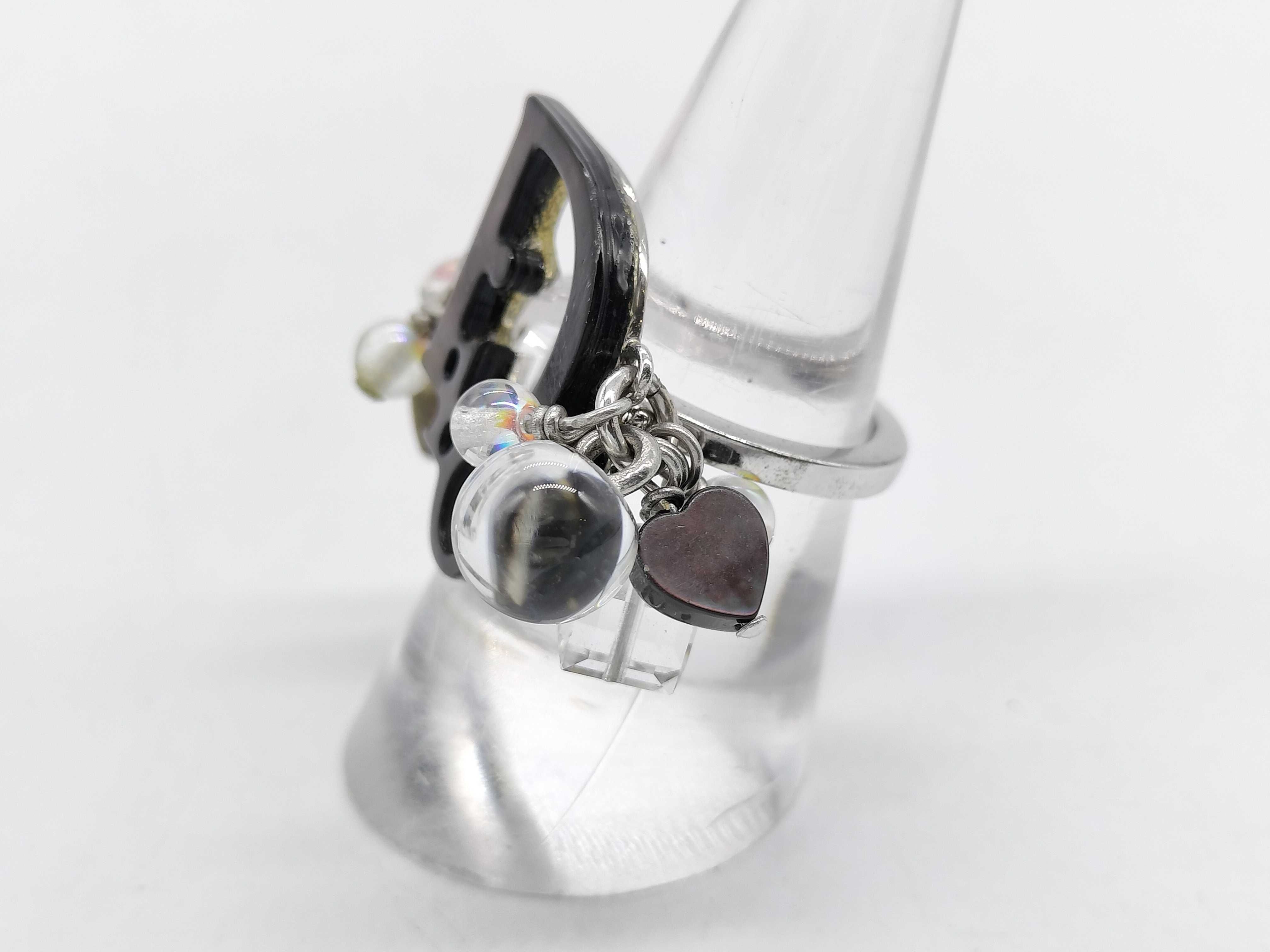 Ring Logo Heart Stone Ring — view 2