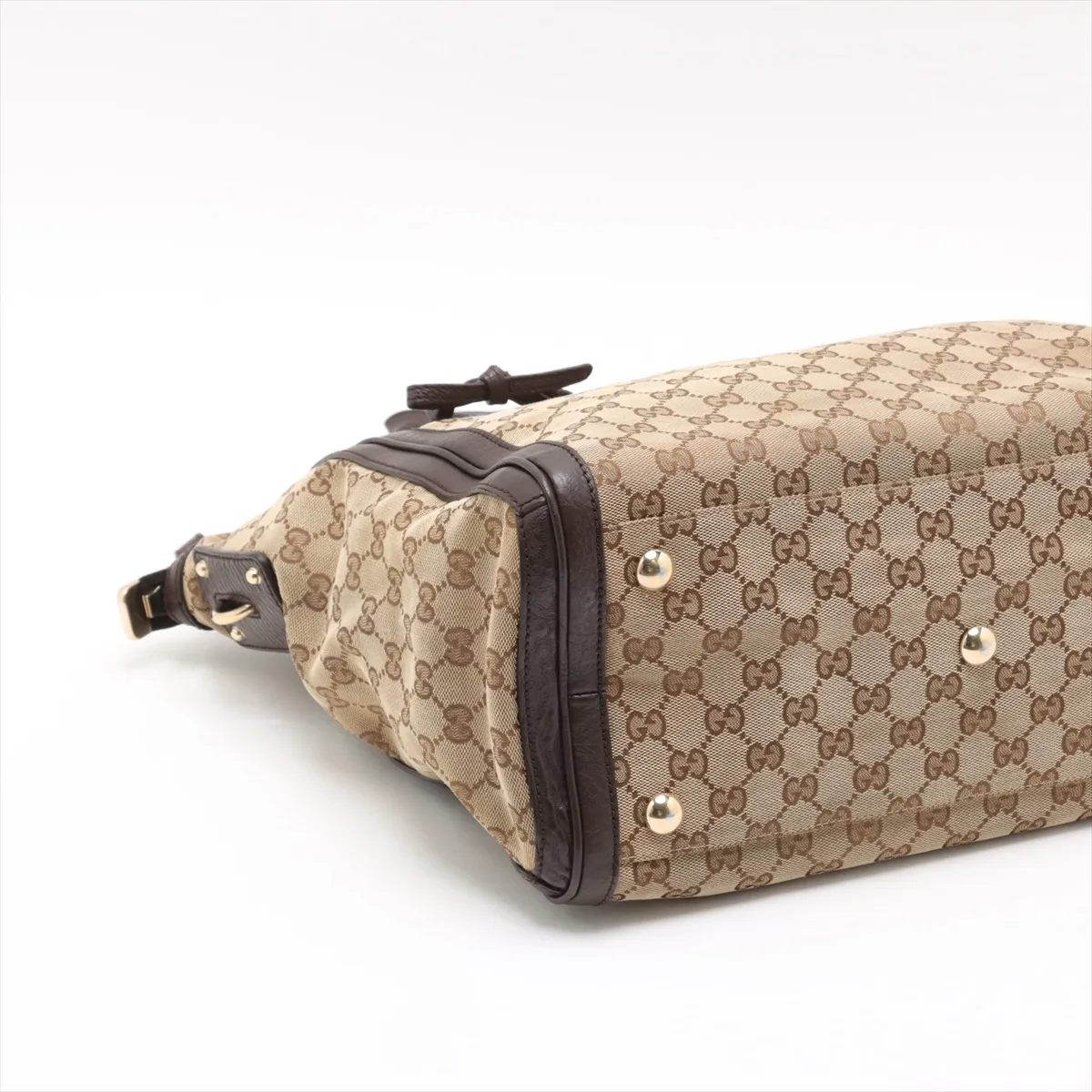 GG canvas x leather tote bag beige x brown 247280 — view 4