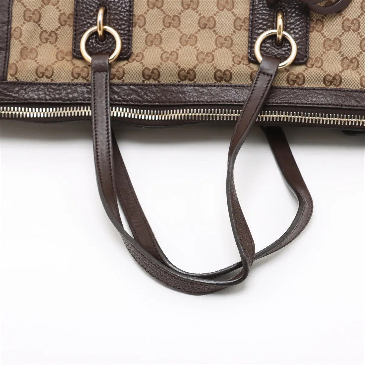 GG canvas x leather tote bag beige x brown 247280 — view 5