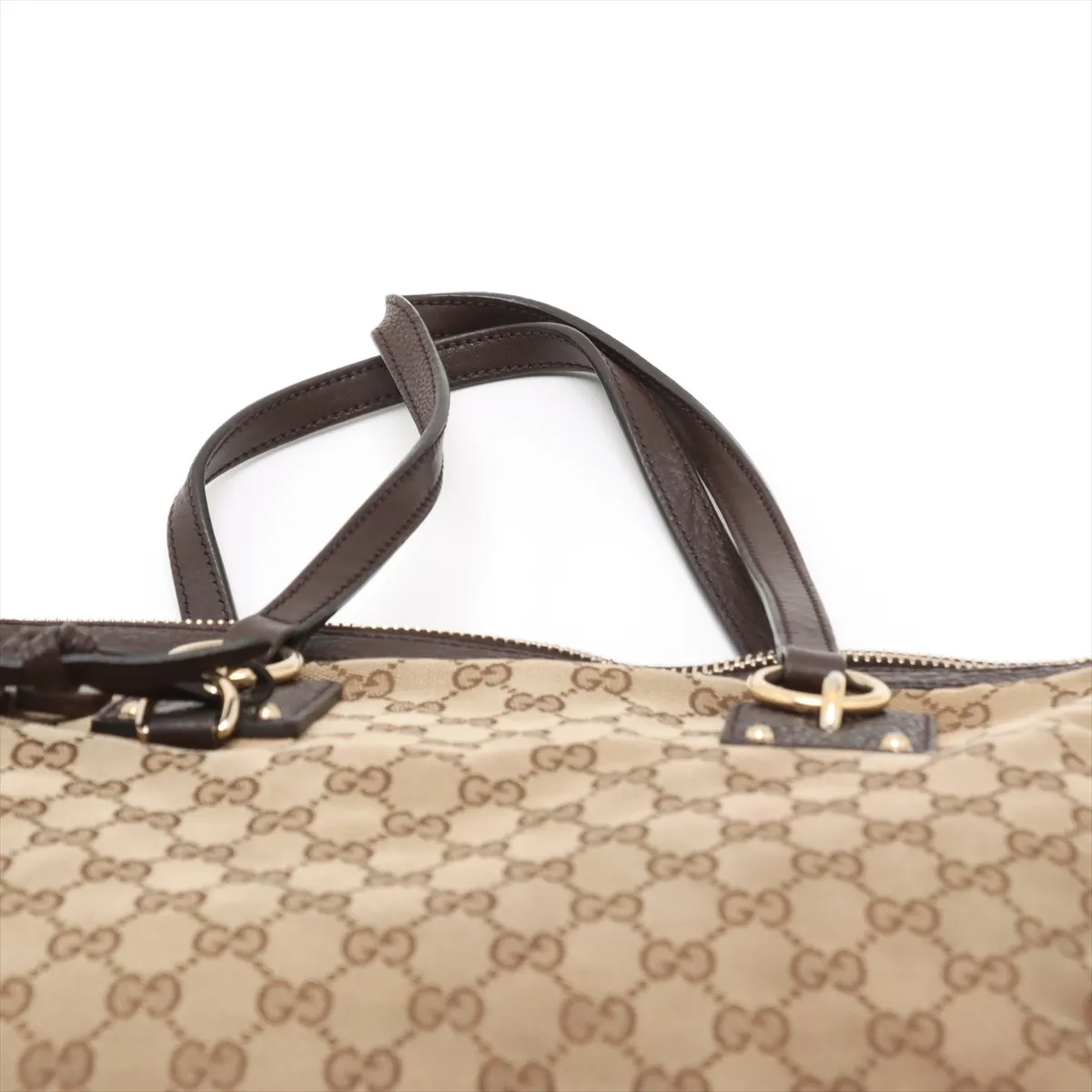 GG canvas x leather tote bag beige x brown 247280 — view 6
