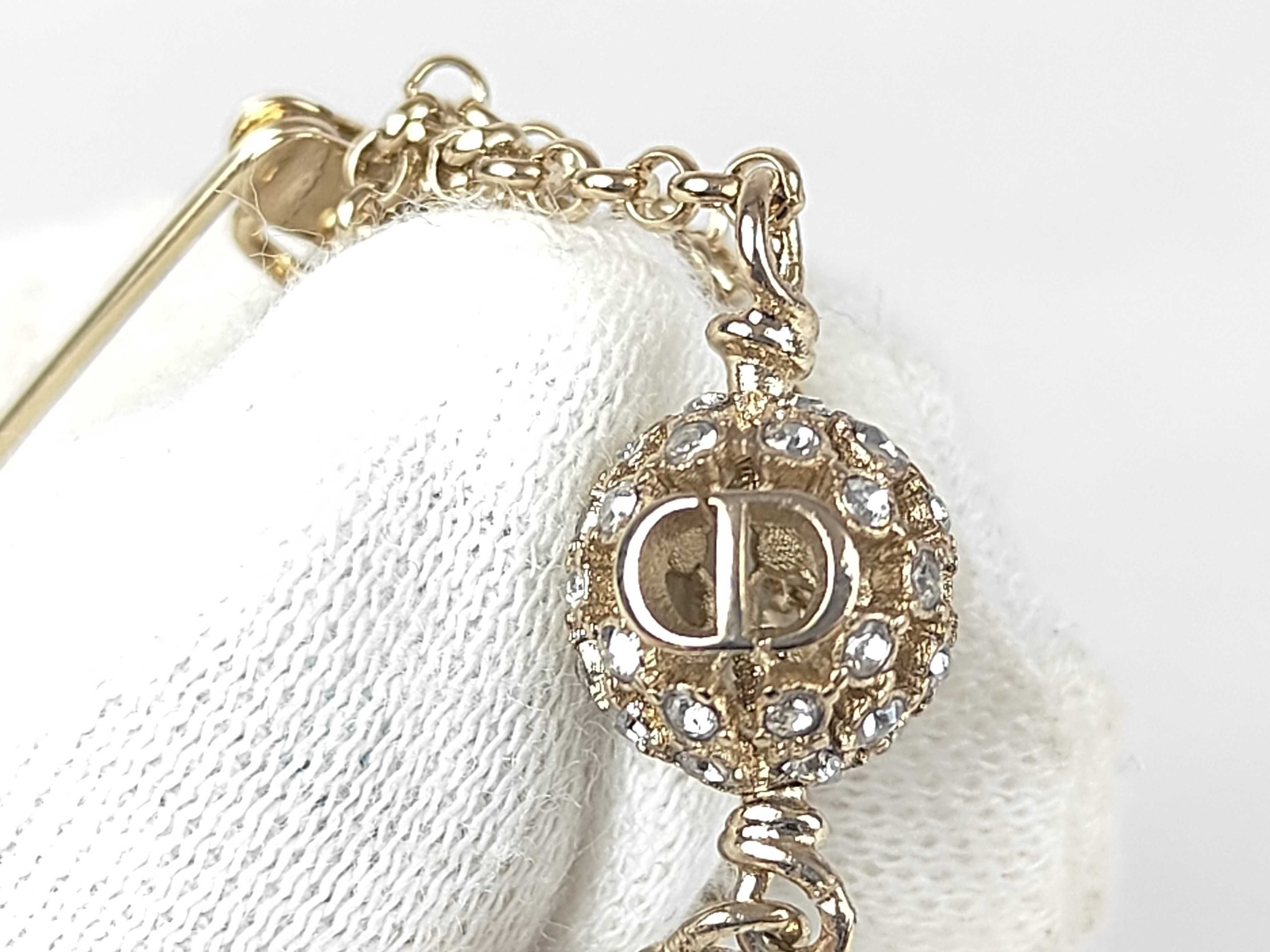 Pearl Chain Pin Brooch — view 2
