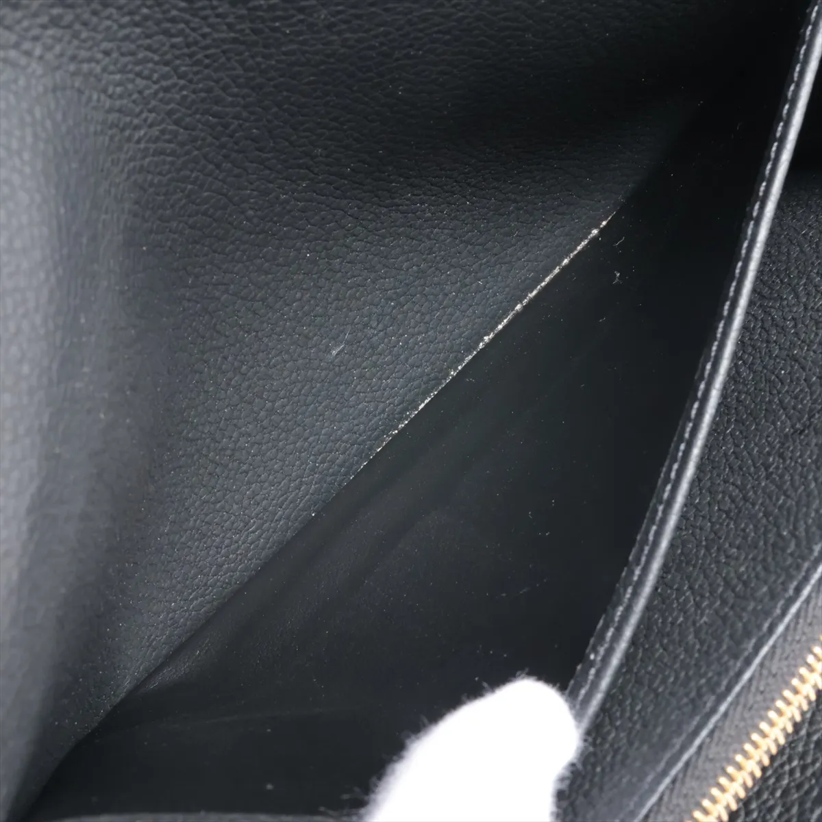 Bicolor Monogram Empreinte Portefeuille Sara M80496 Noir x Crème Long Wallet RFID Reactive — view 4