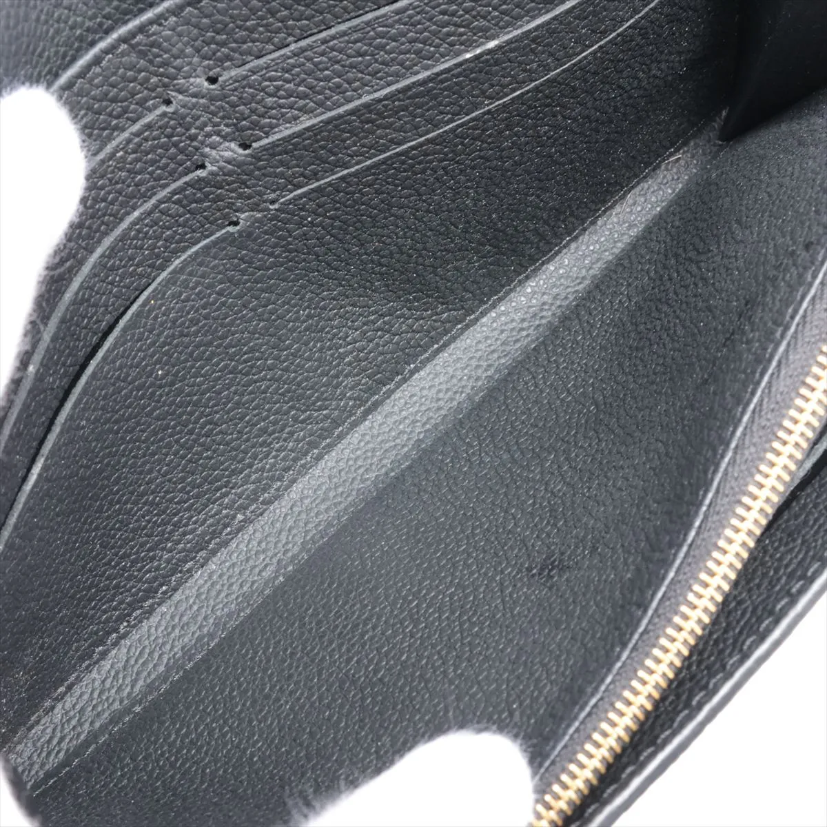 Bicolor Monogram Empreinte Portefeuille Sara M80496 Noir x Crème Long Wallet RFID Reactive — view 5