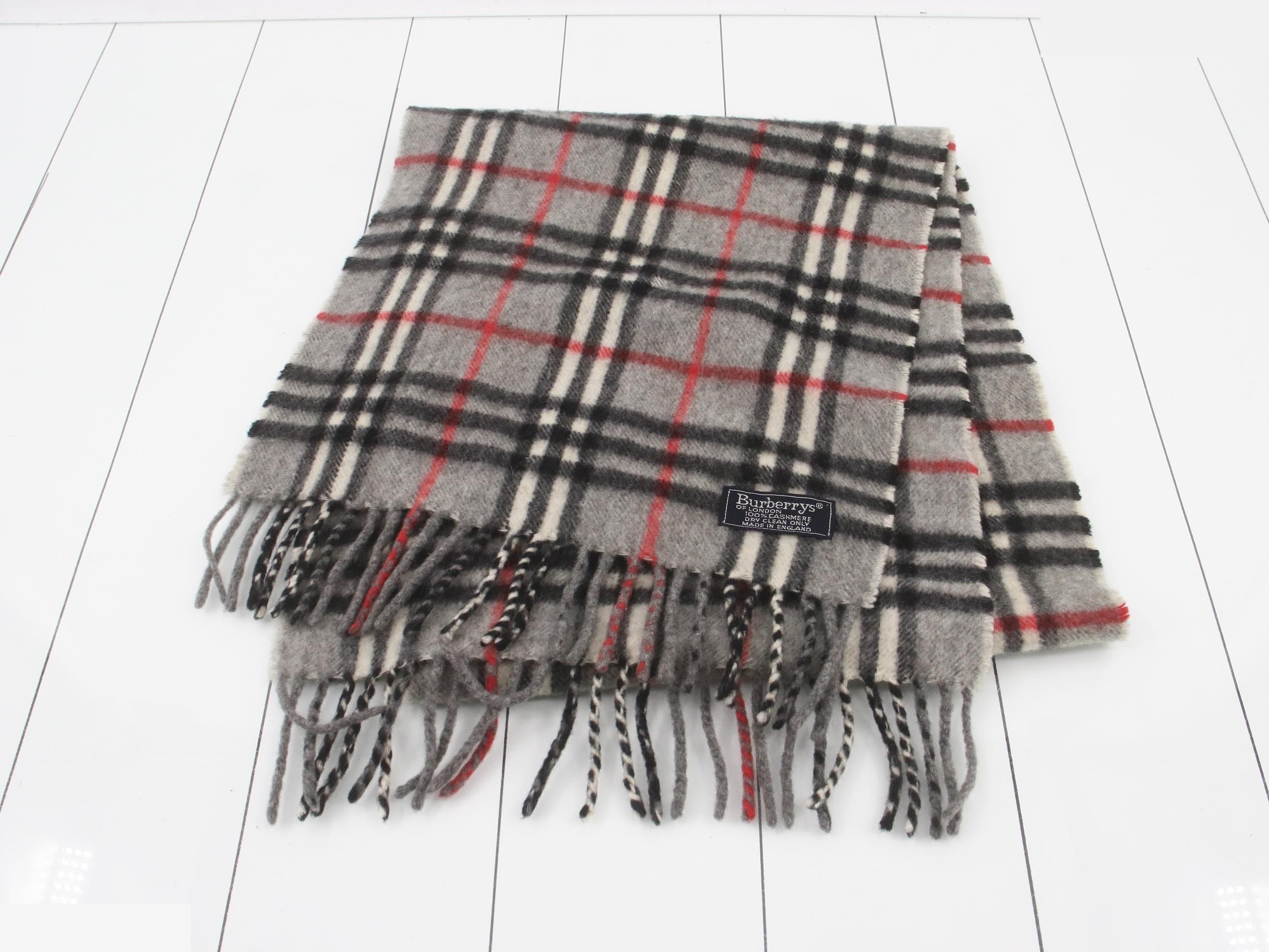 Nova Check Scarf, Gray — view 2