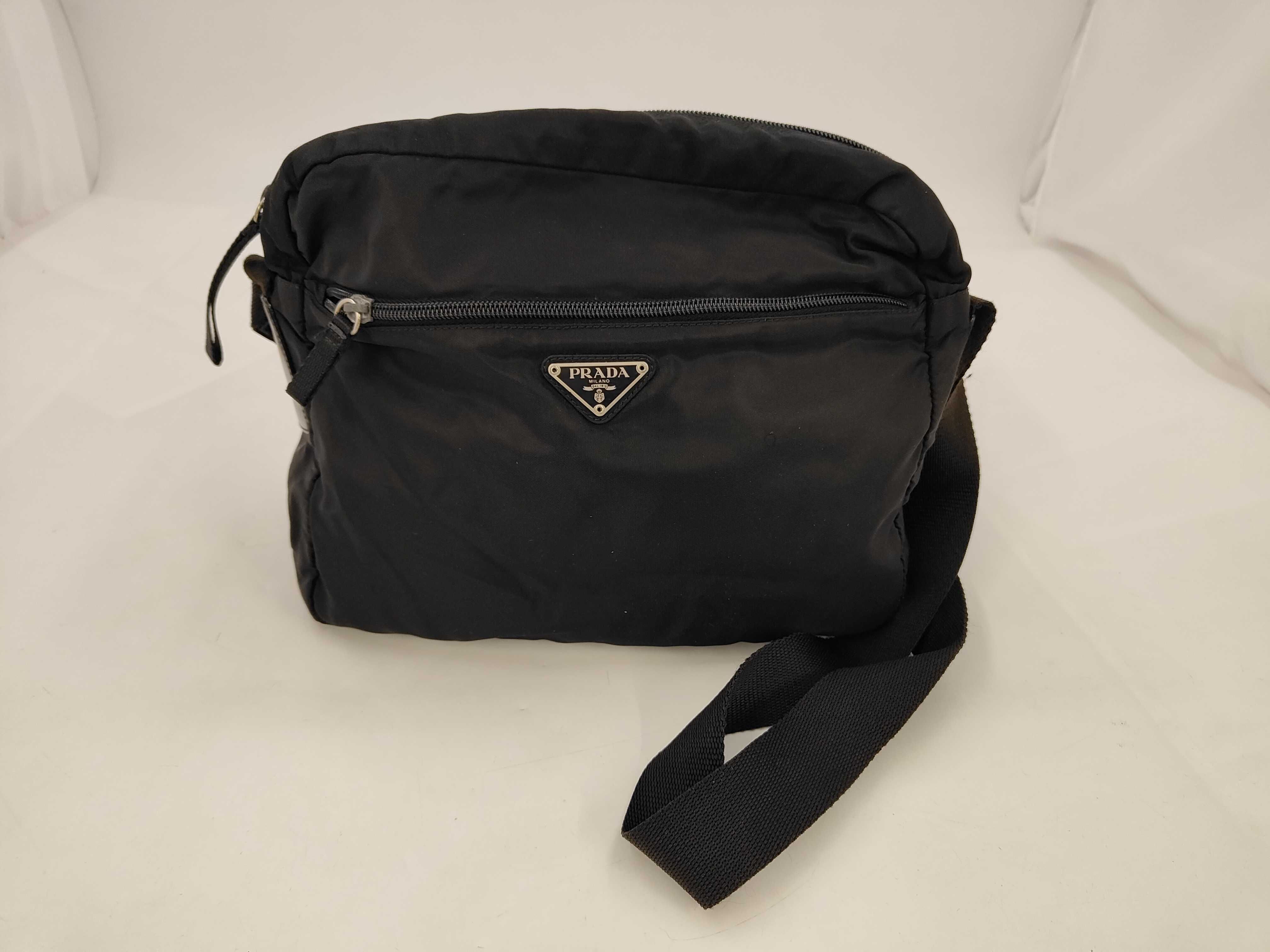 Nylon Shoulder Bag, Black Nylon Shoulder Bag
