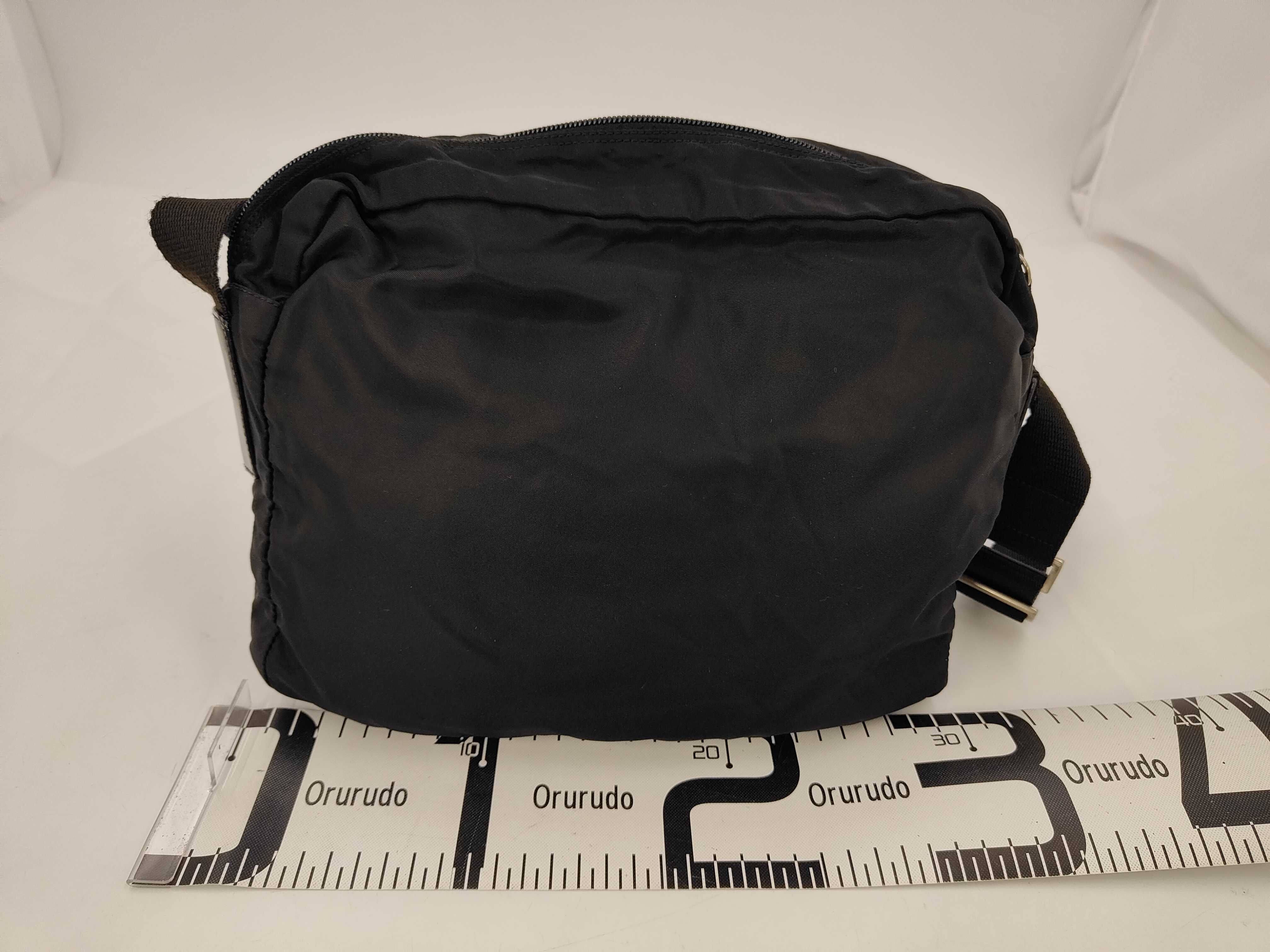 Nylon Shoulder Bag, Black Nylon Shoulder Bag — view 2
