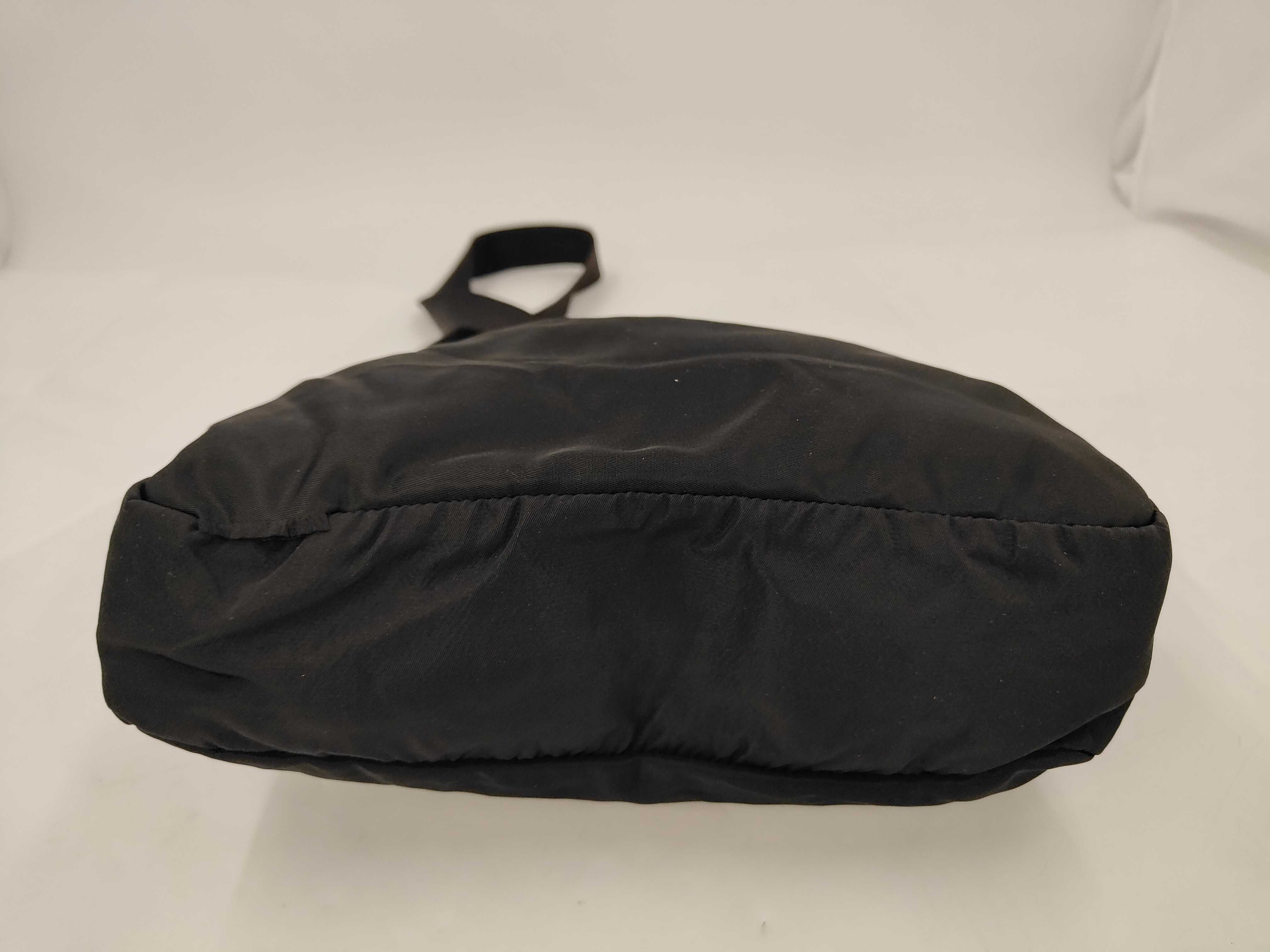 Nylon Shoulder Bag, Black Nylon Shoulder Bag — view 3