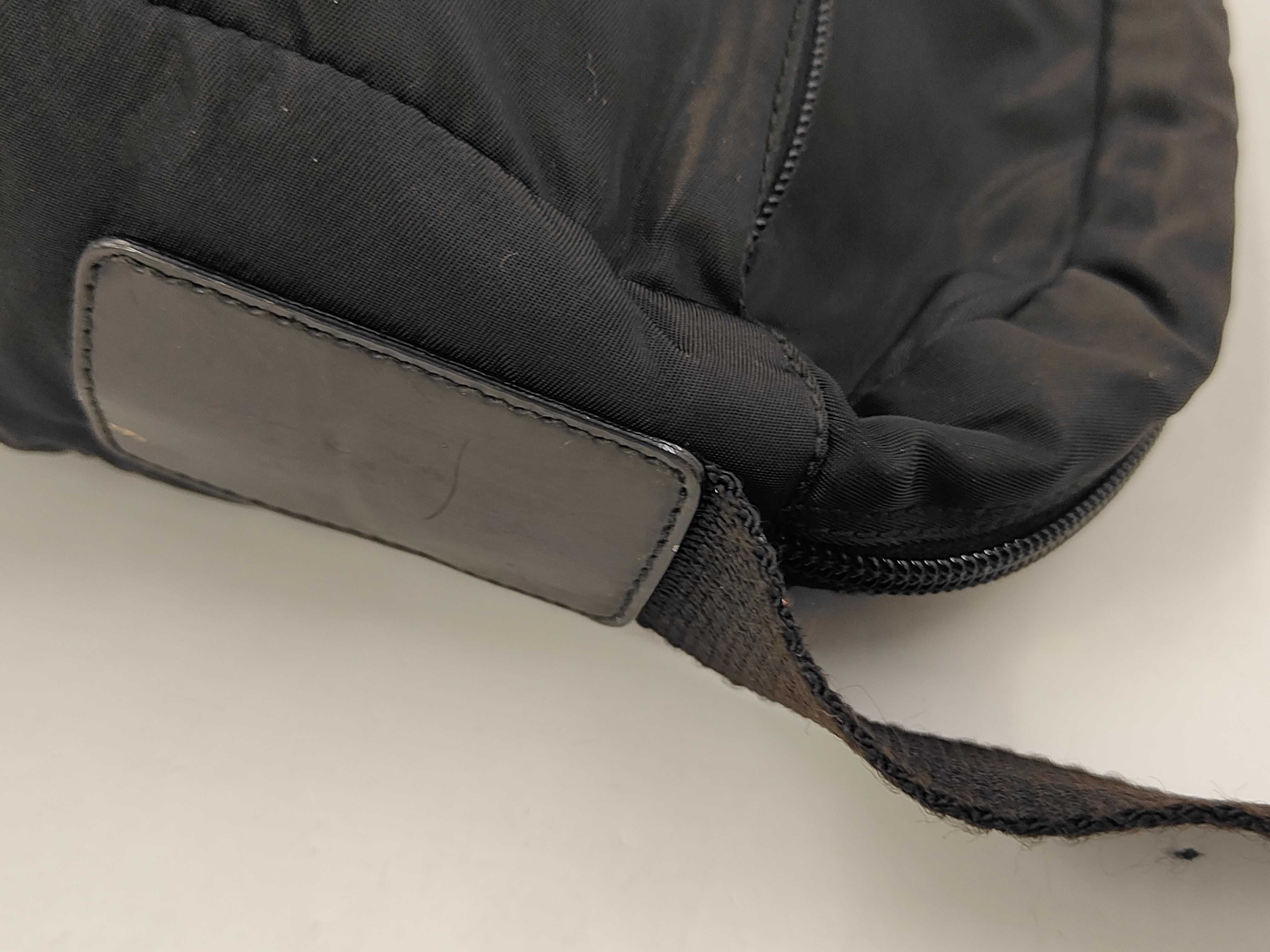 Nylon Shoulder Bag, Black Nylon Shoulder Bag — view 5