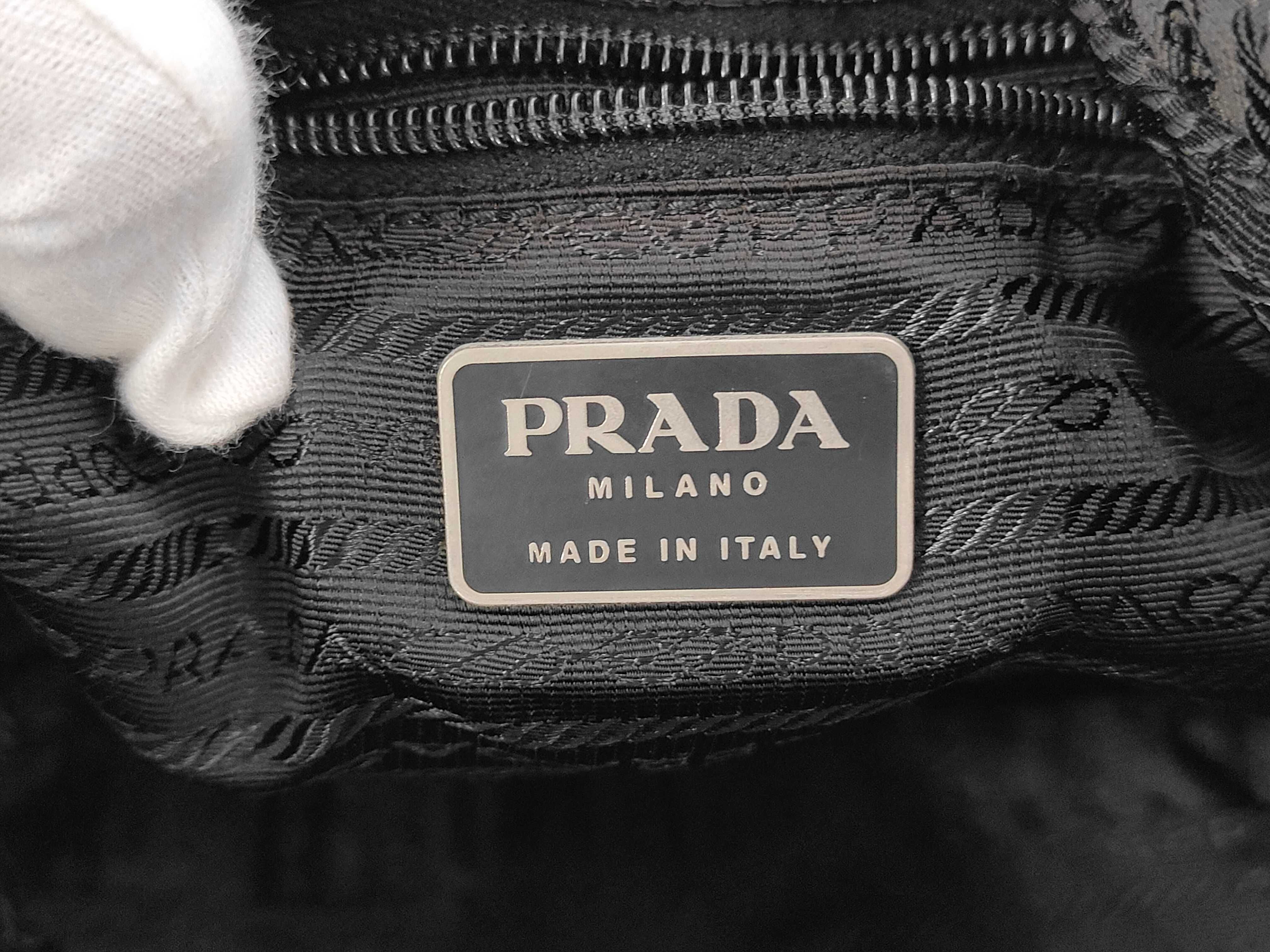 Nylon Shoulder Bag, Black Nylon Shoulder Bag — view 10