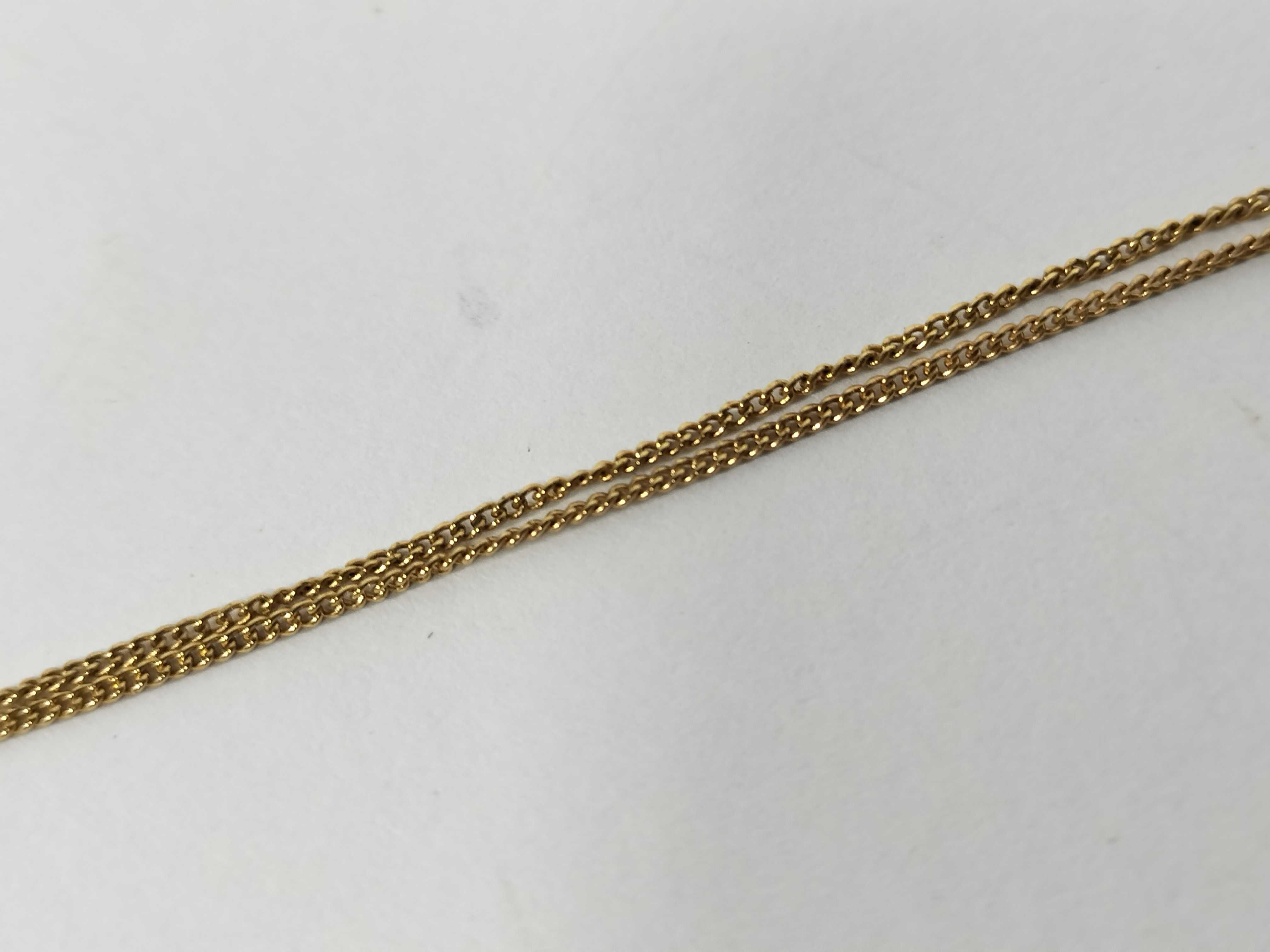 CD Logo Circle Necklace, Gold Color Necklace — view 10