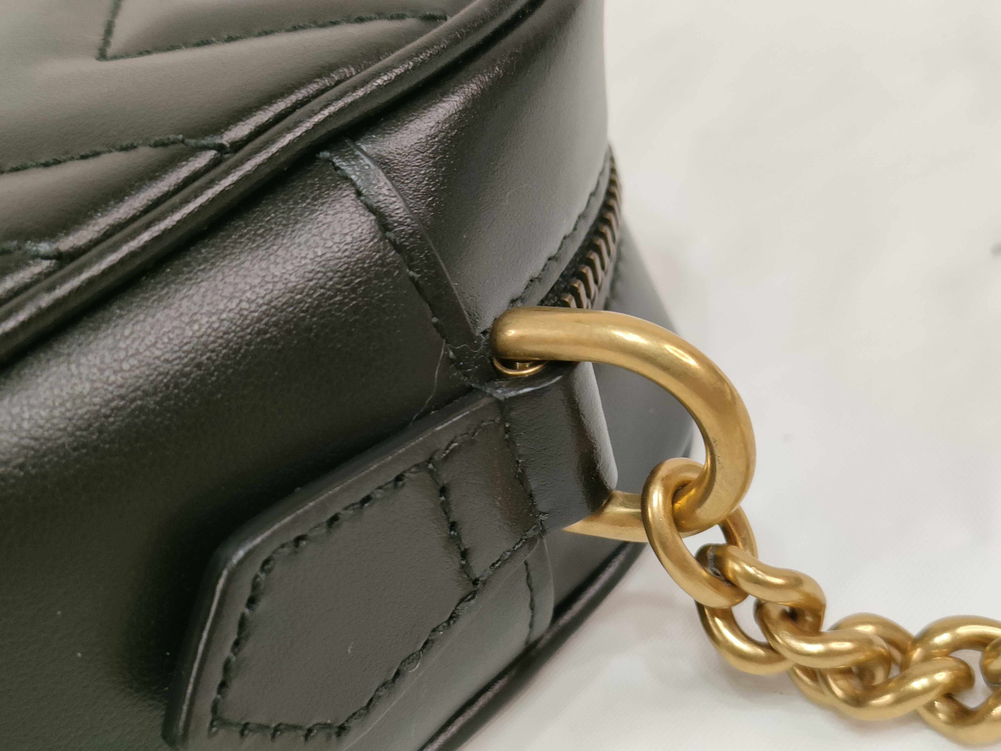 GG Marmont Leather Chain Shoulder Bag, Black, 448065 (Shoulder Bag) — view 5