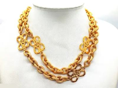 Coco Mark 6-strand necklace, total length approximately 84cm