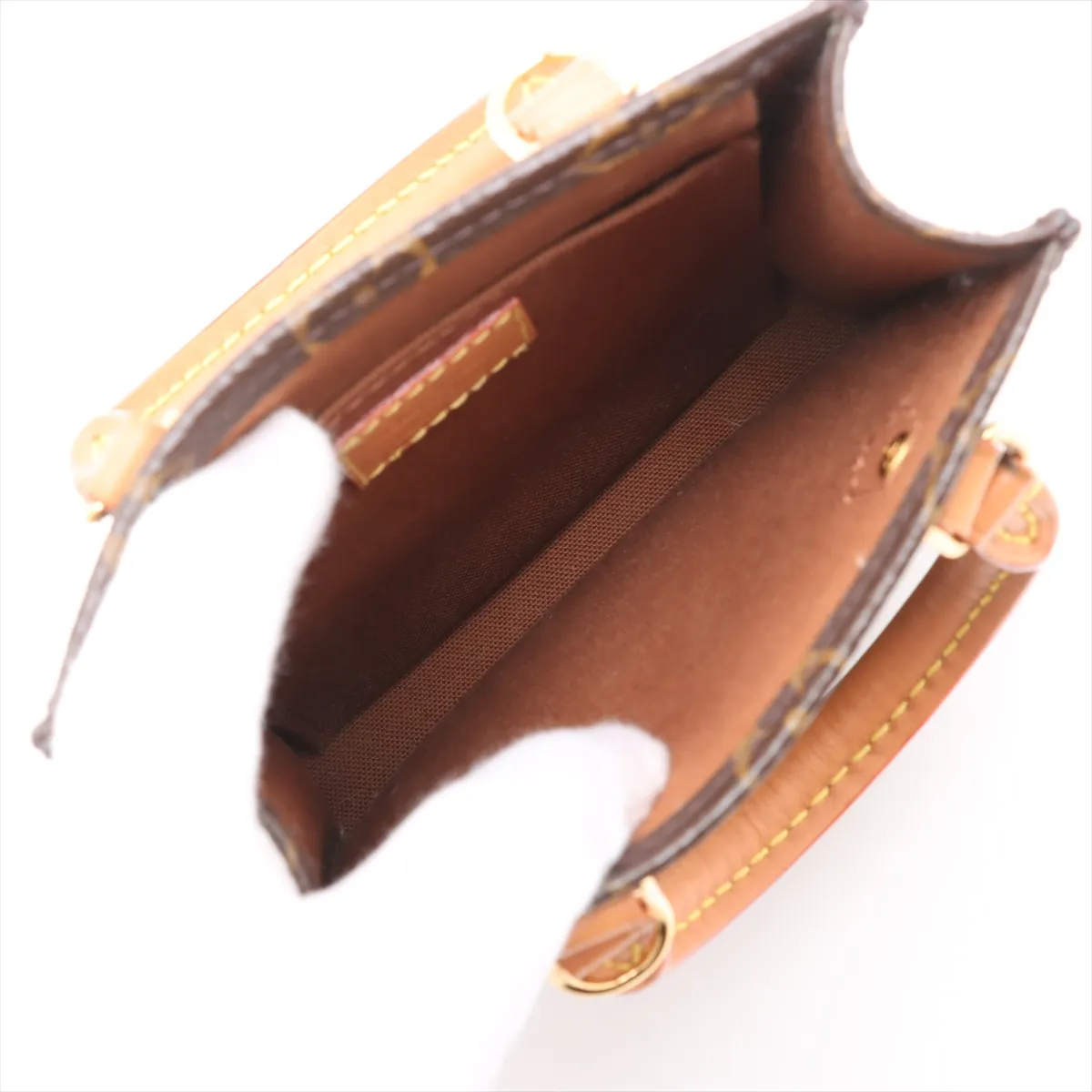 Monogram Petit Sac Plat M69442 SP4290 Brown RFID reaction available — view 8