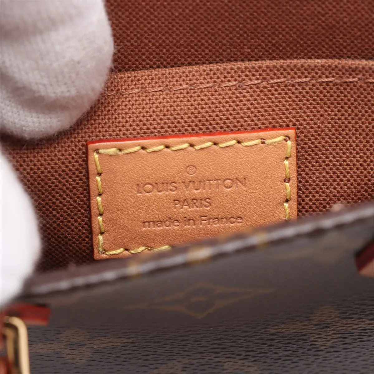 Monogram Petit Sac Plat M69442 SP4290 Brown RFID reaction available — view 10