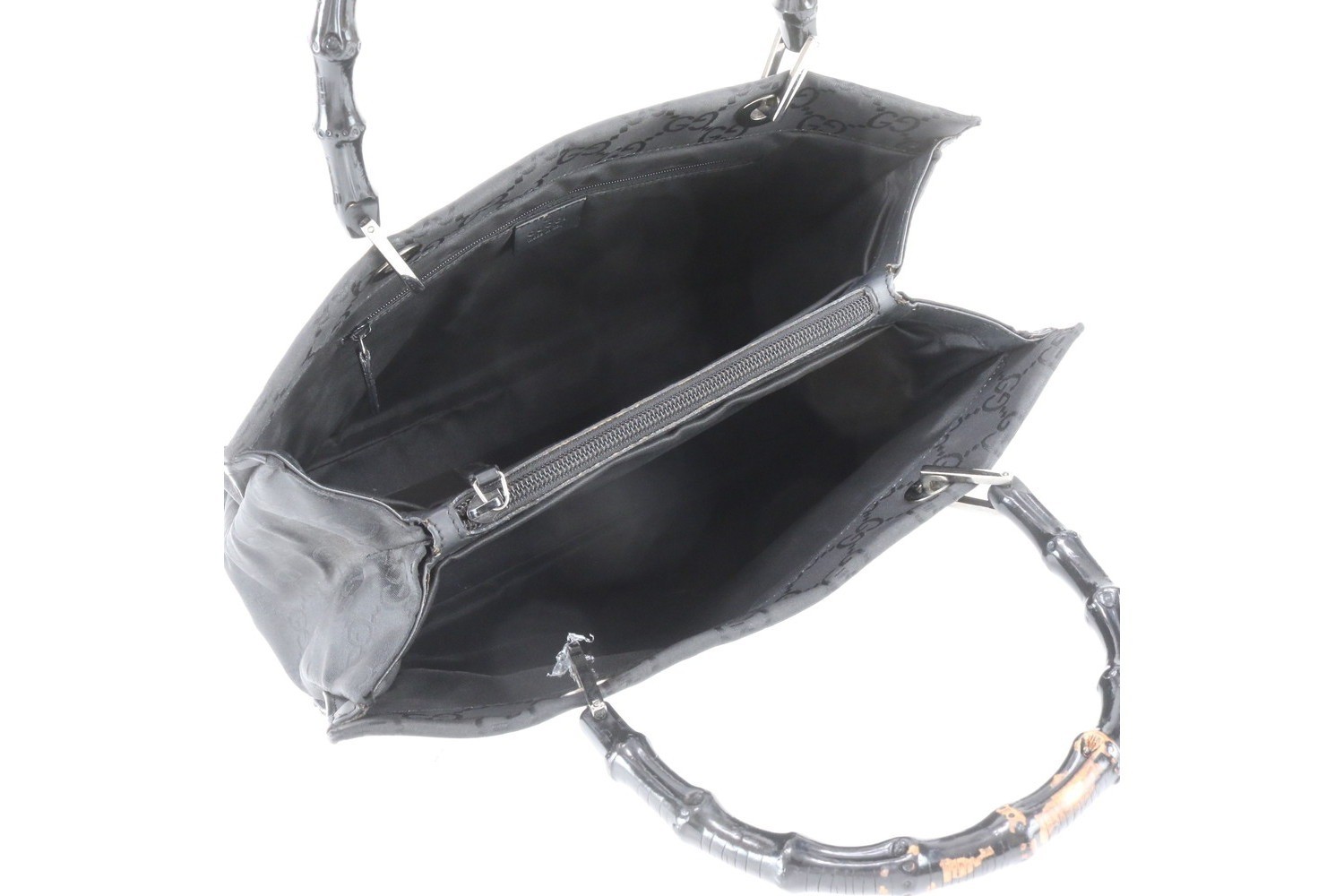 Bamboo GG Nylon 002 1010 Leather Tote Bag (Shoulder Bag) — view 7