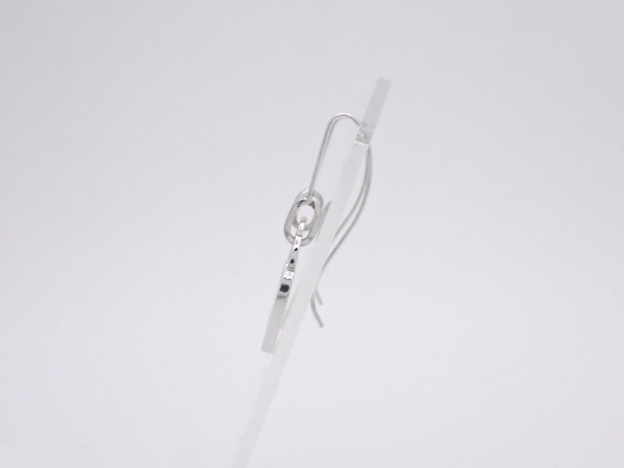 Swing earrings, heart lock, logo — view 3