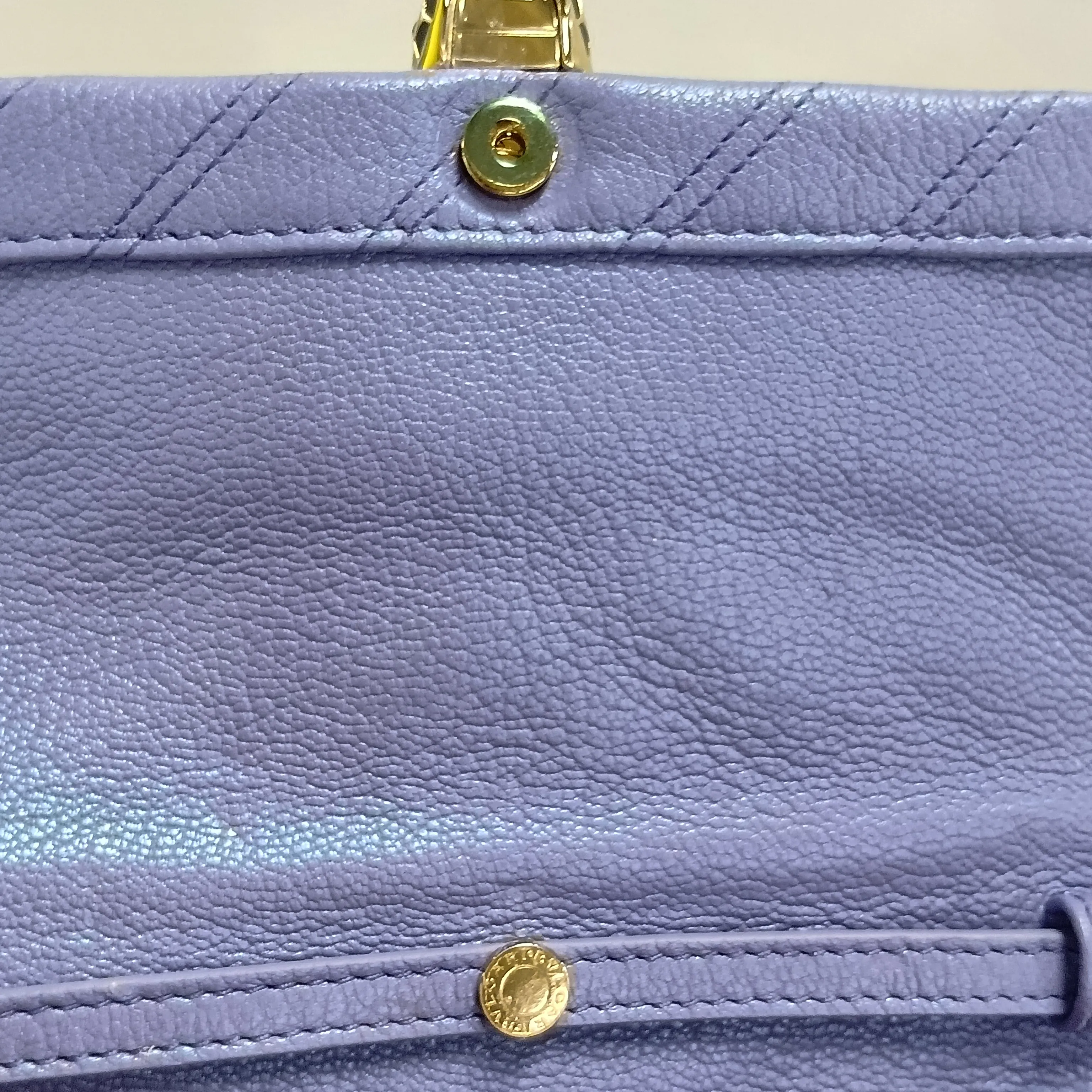 Serpenti Leather Chain Shoulder Bag, Purple — view 9