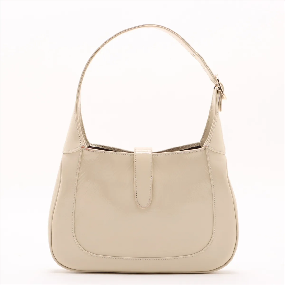 Jackie patent leather 2WAY shoulder bag beige 782849 — view 2