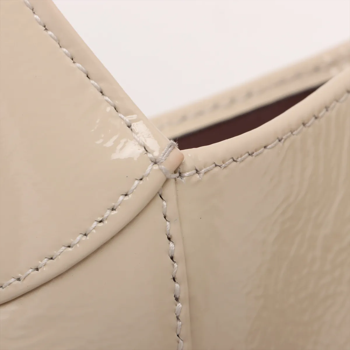 Jackie patent leather 2WAY shoulder bag beige 782849 — view 11