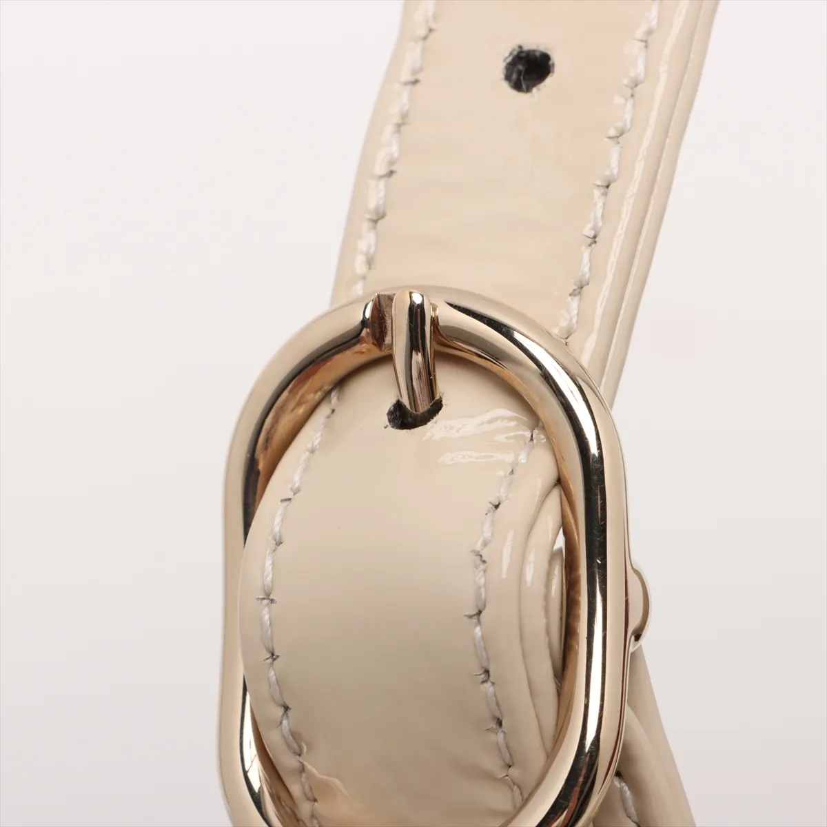 Jackie patent leather 2WAY shoulder bag beige 782849 — view 12
