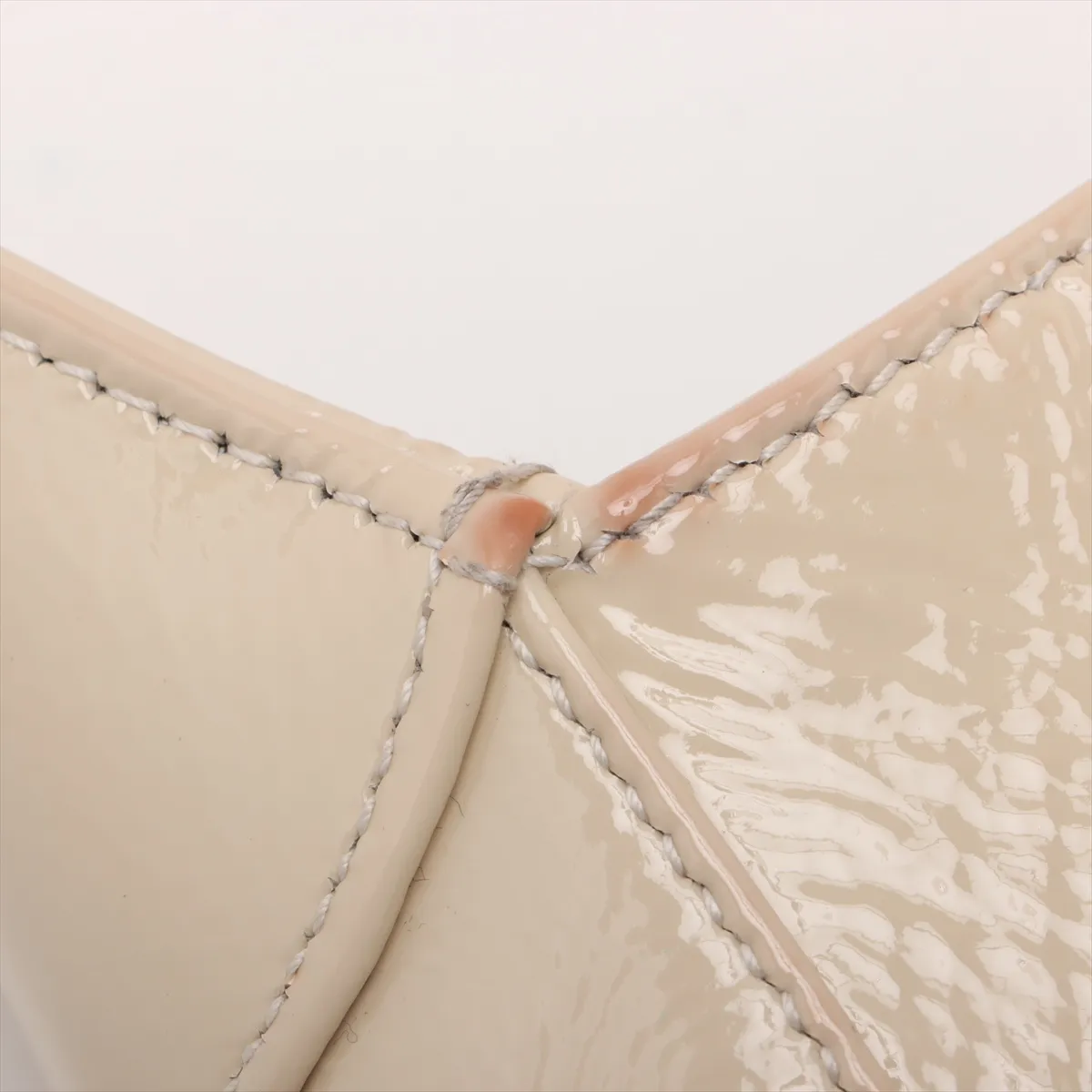 Jackie patent leather 2WAY shoulder bag beige 782849 — view 13
