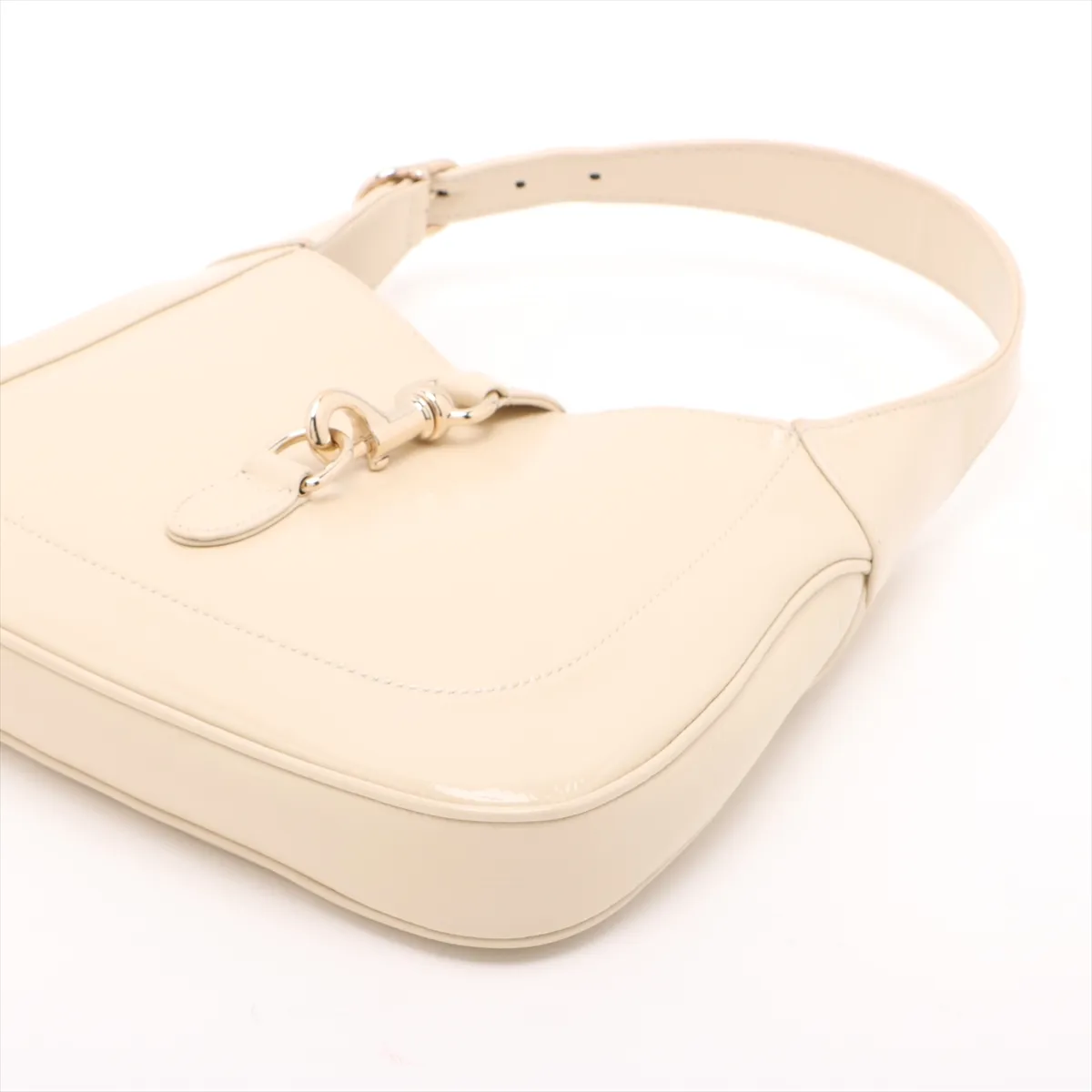 Jackie patent leather 2WAY shoulder bag beige 782849 — view 3