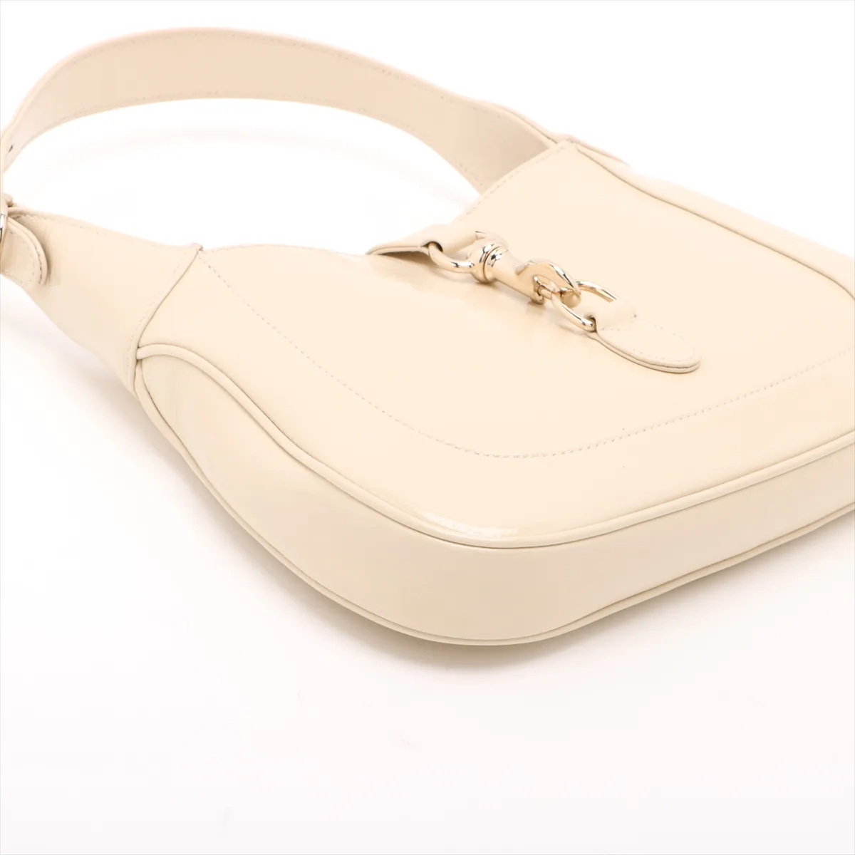 Jackie patent leather 2WAY shoulder bag beige 782849 — view 4