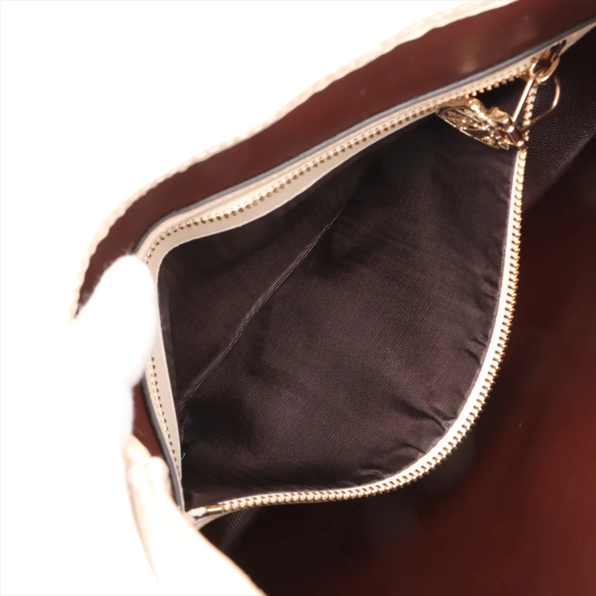 Jackie patent leather 2WAY shoulder bag beige 782849 — view 9