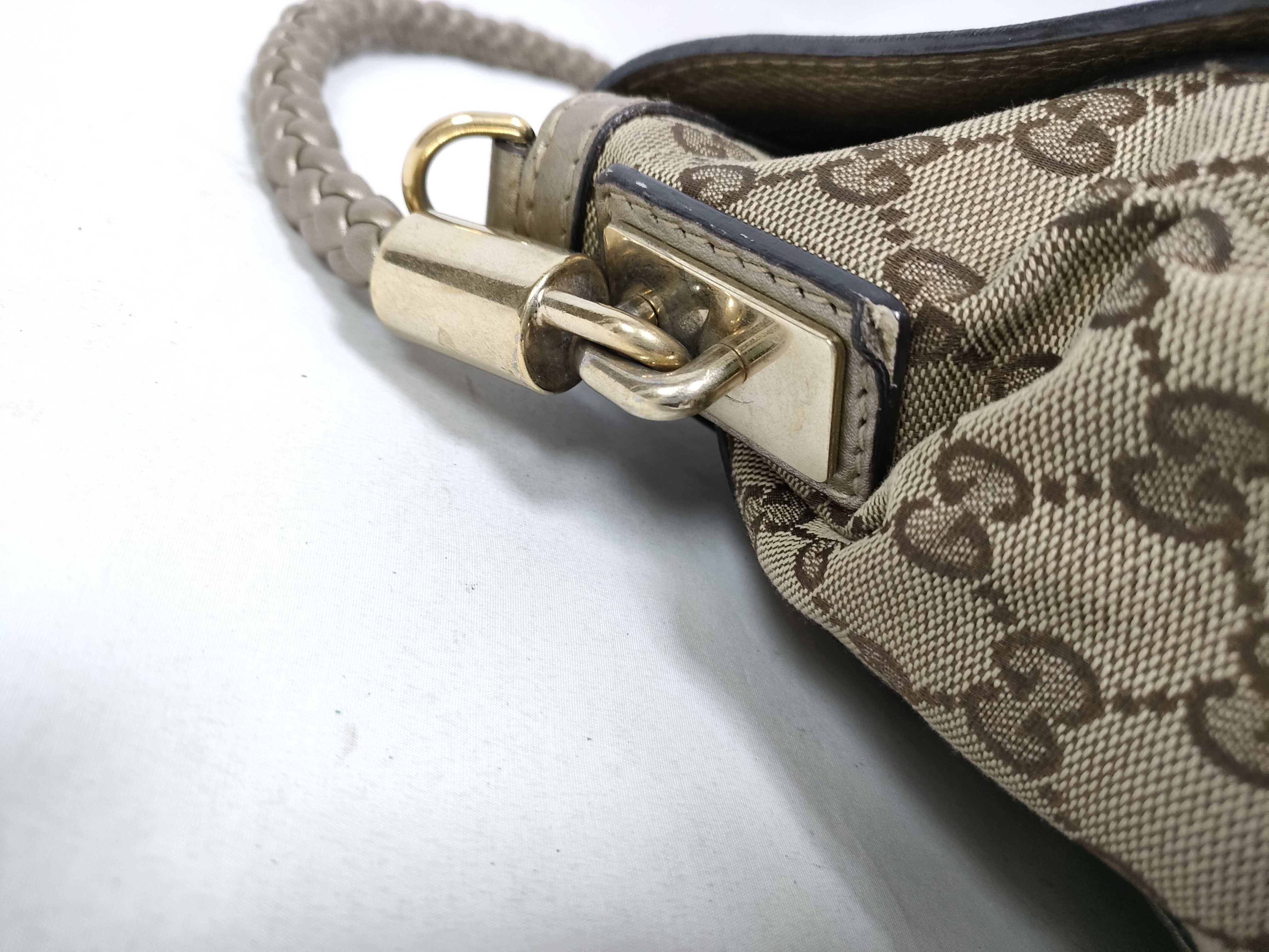 Gold Canvas Vintage Bamboo Skiing Waist Bag Shoulder Bag — view 6