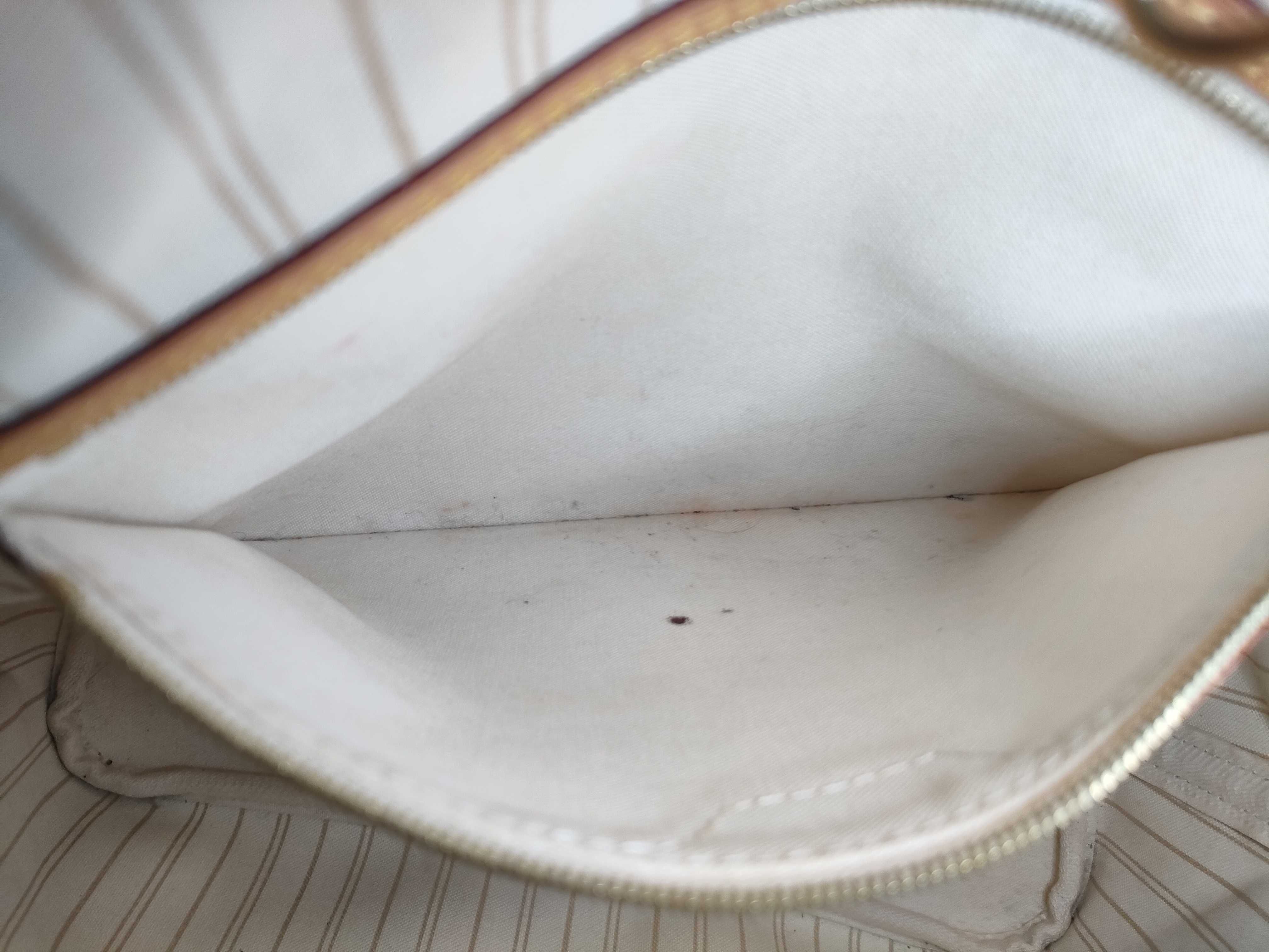 Damier Azur Neverfull MM N41361 FL3164 White Tote Bag — view 12