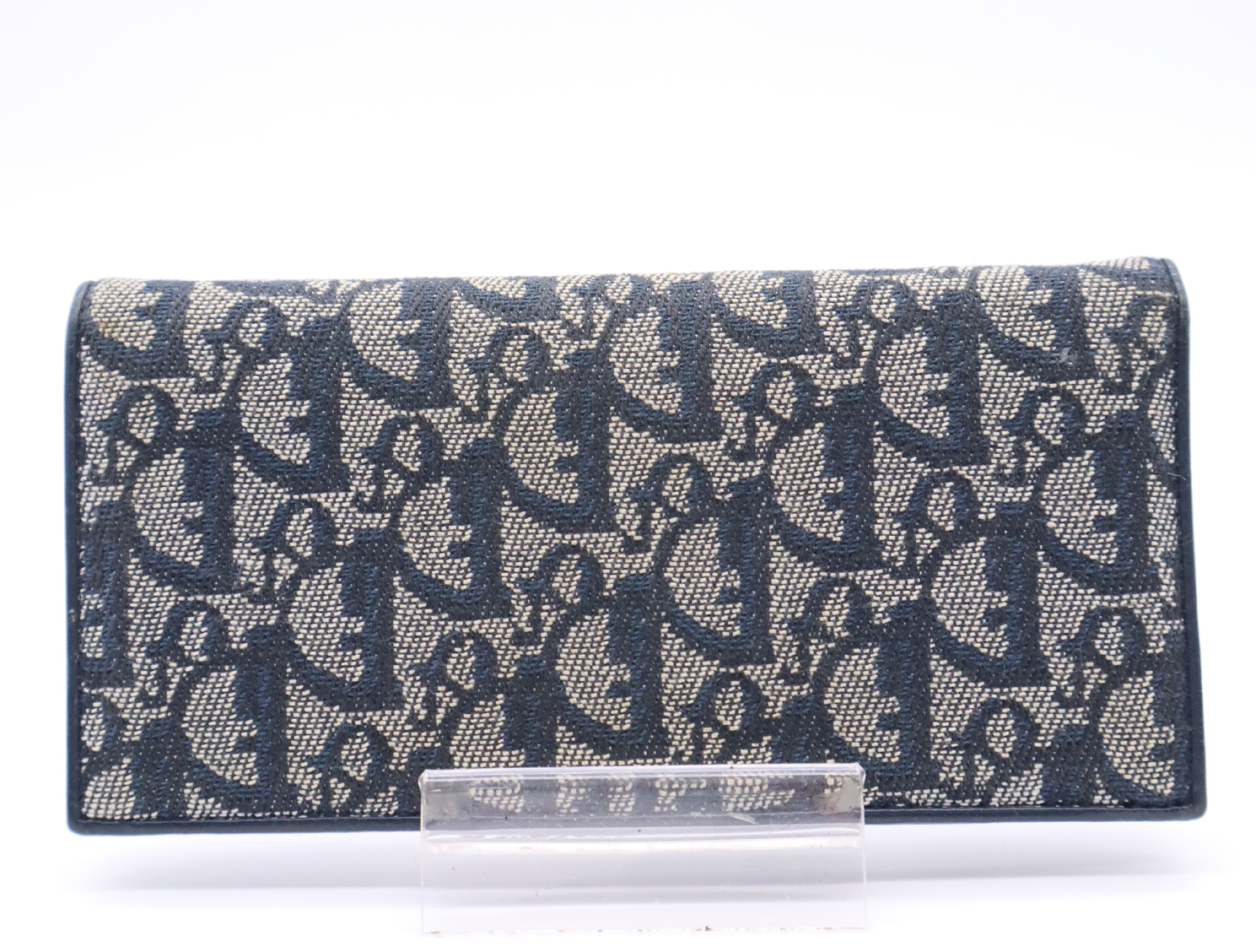 Canvas Trotter Long Wallet, Blue — view 2