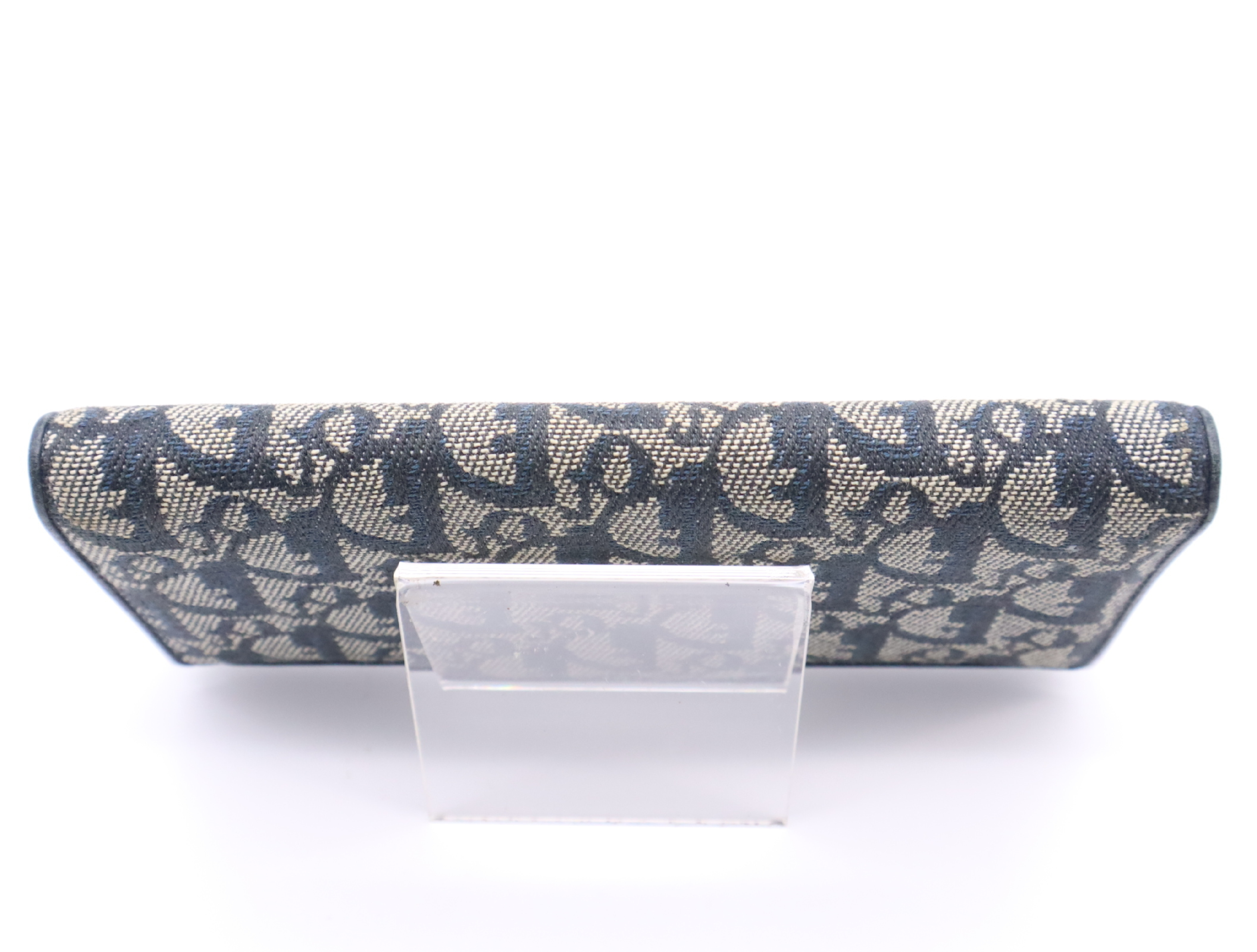Canvas Trotter Long Wallet, Blue — view 4