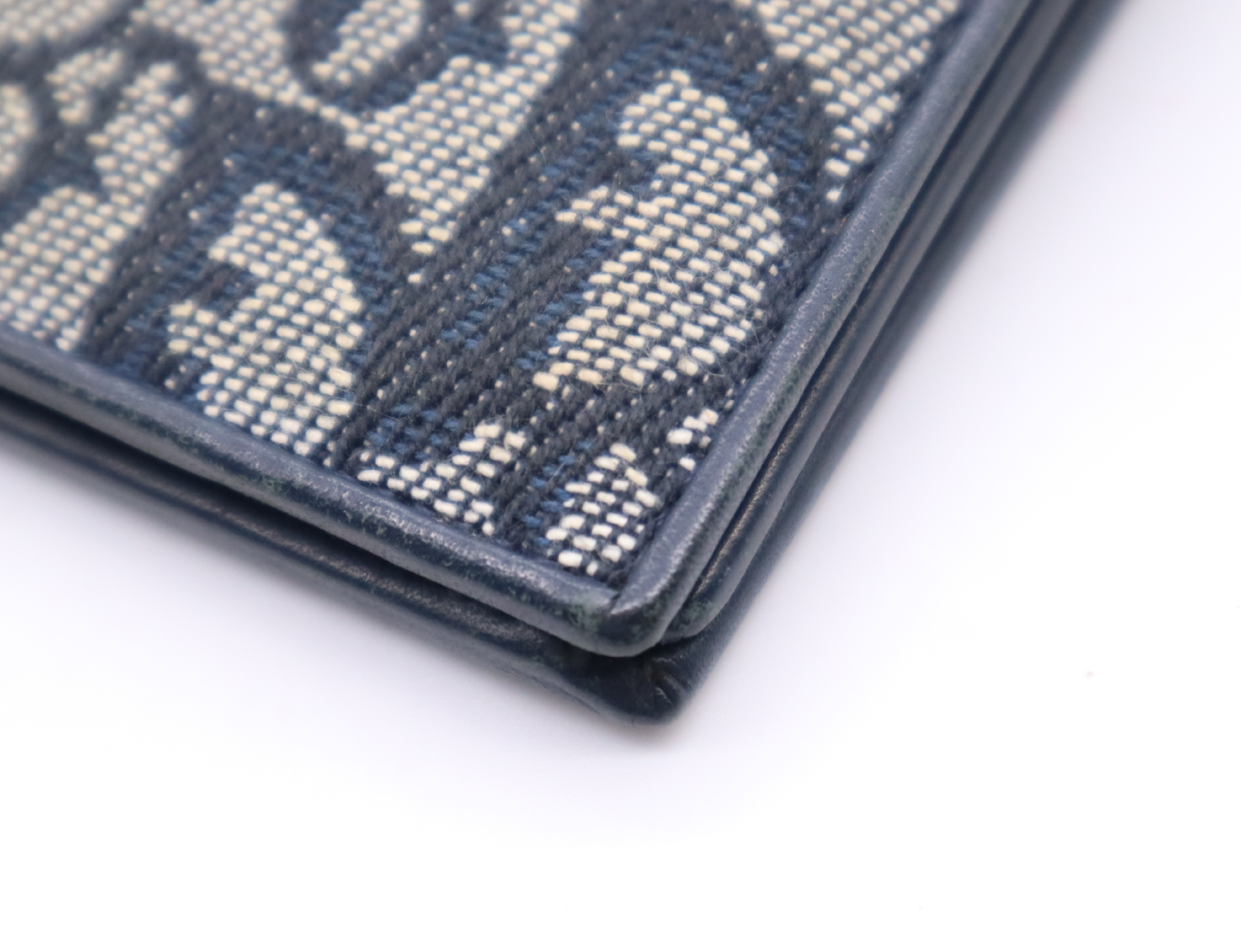 Canvas Trotter Long Wallet, Blue — view 7