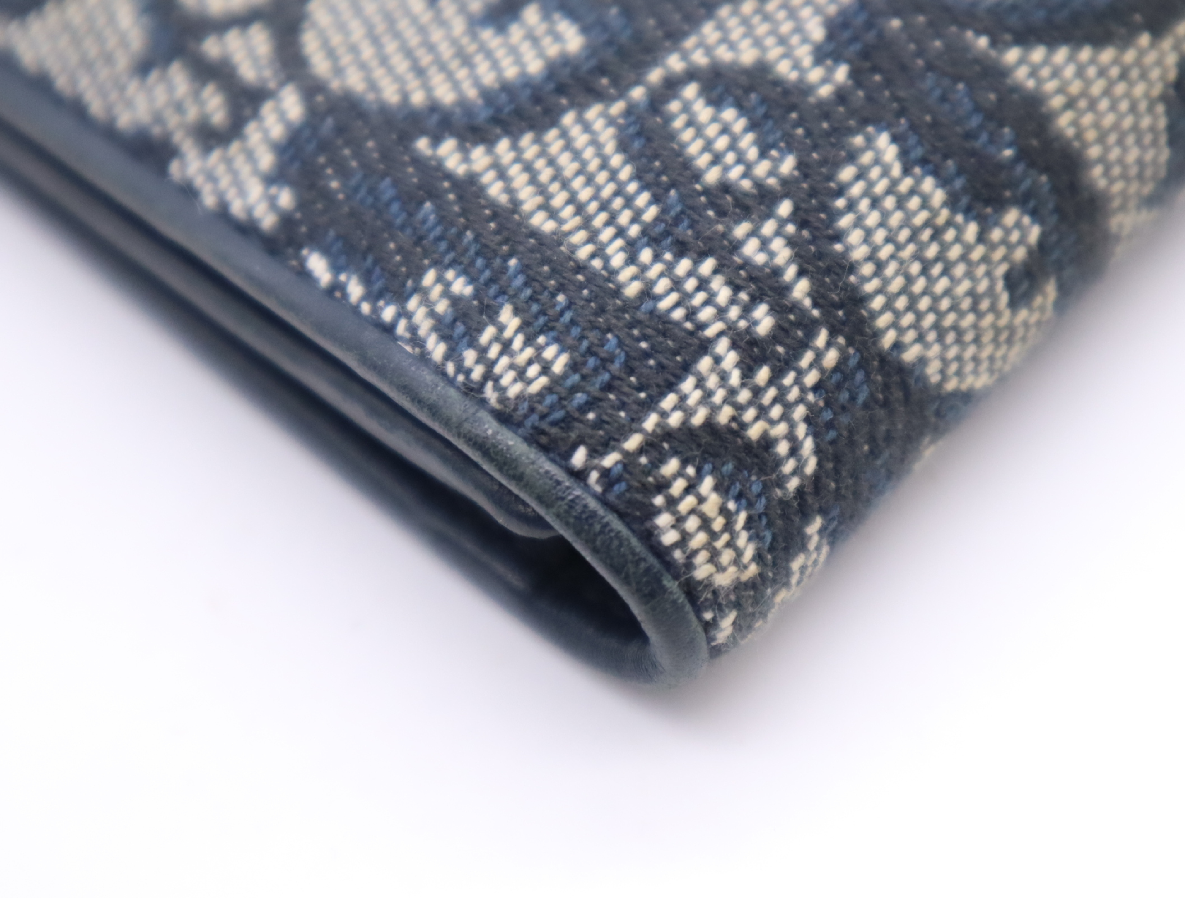 Canvas Trotter Long Wallet, Blue — view 8