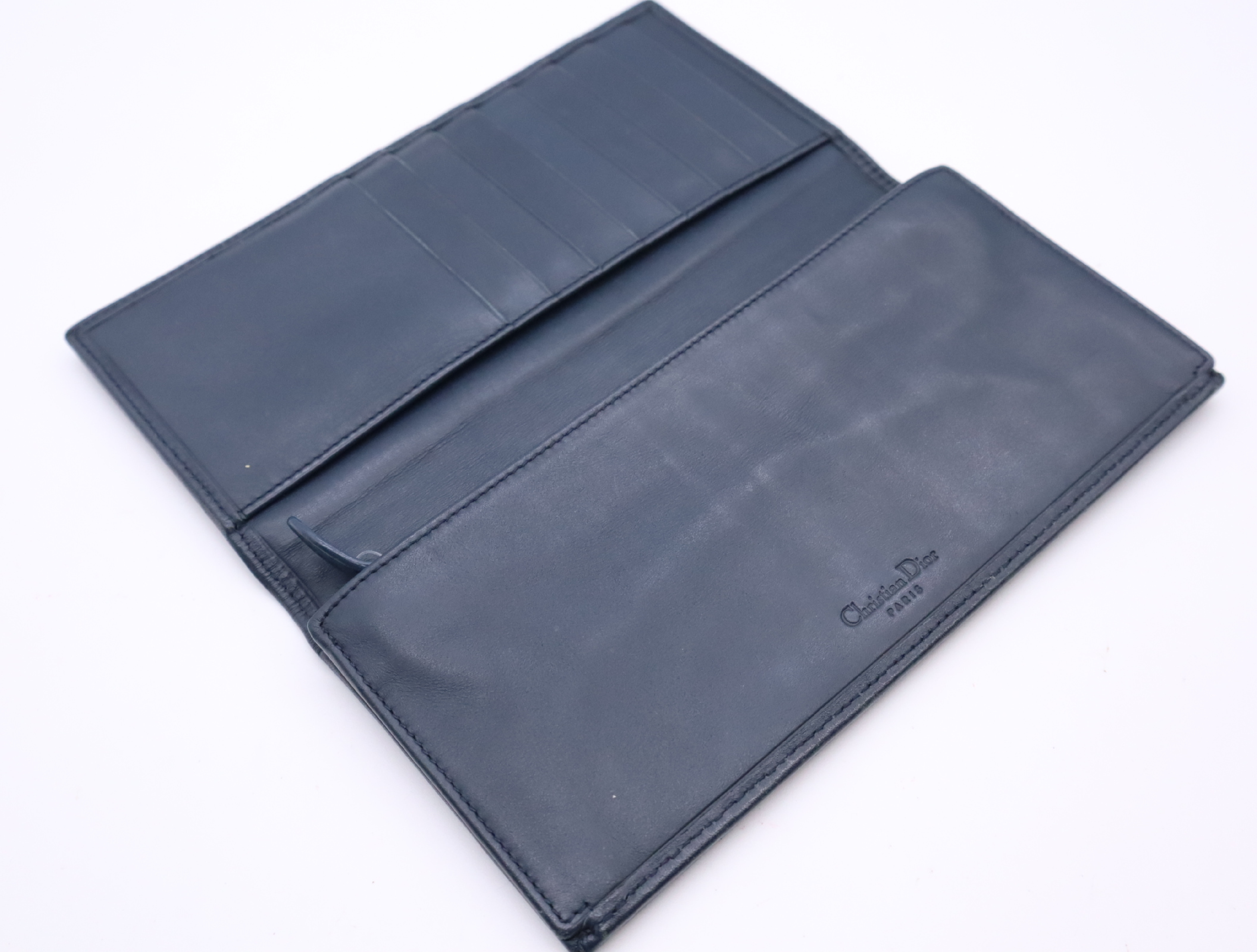 Canvas Trotter Long Wallet, Blue — view 10