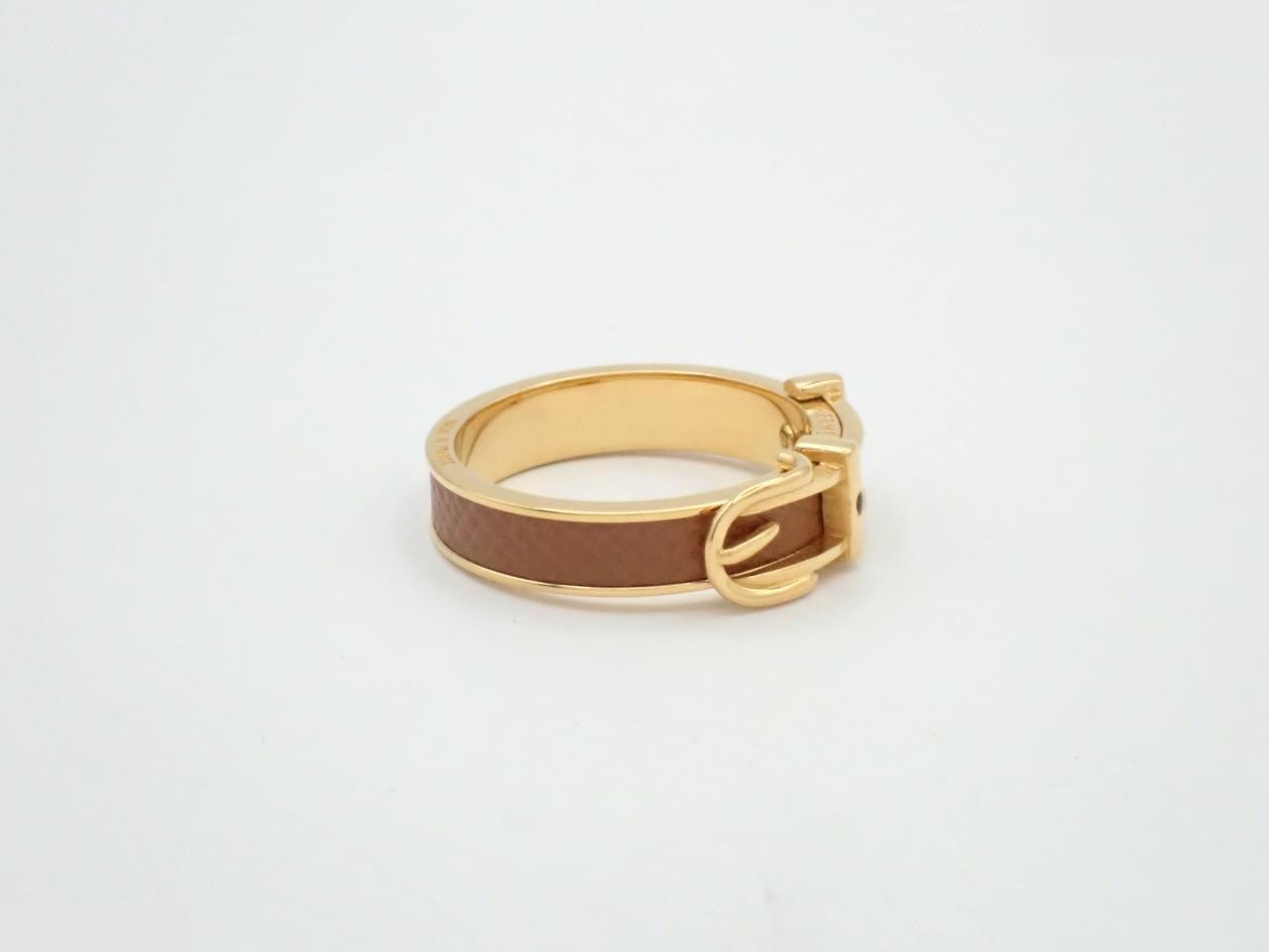 belt motif scarf ring — view 3
