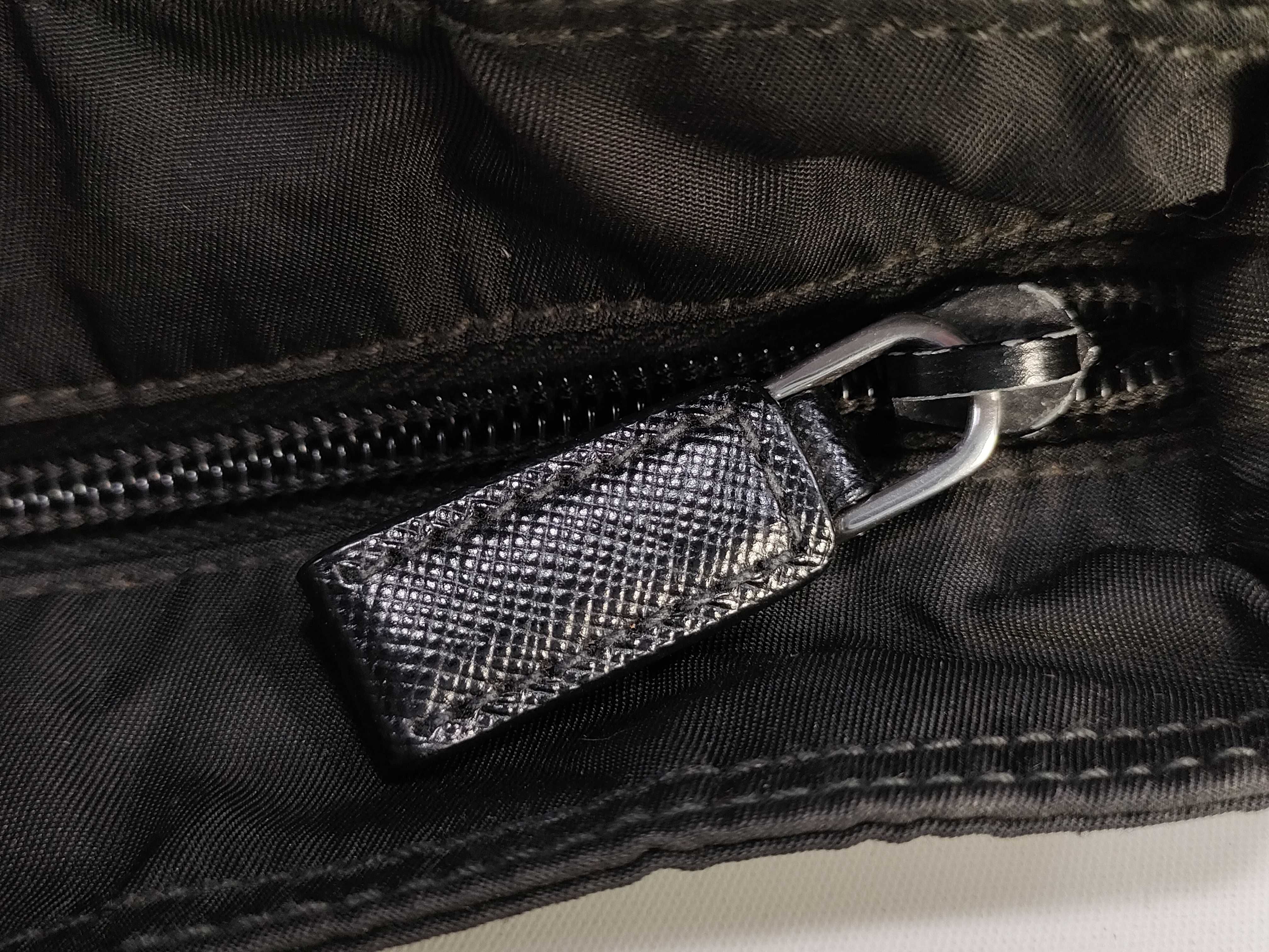 Nylon Shoulder Bag with Triangle Logo, Comes with Guarantee Card. — view 12