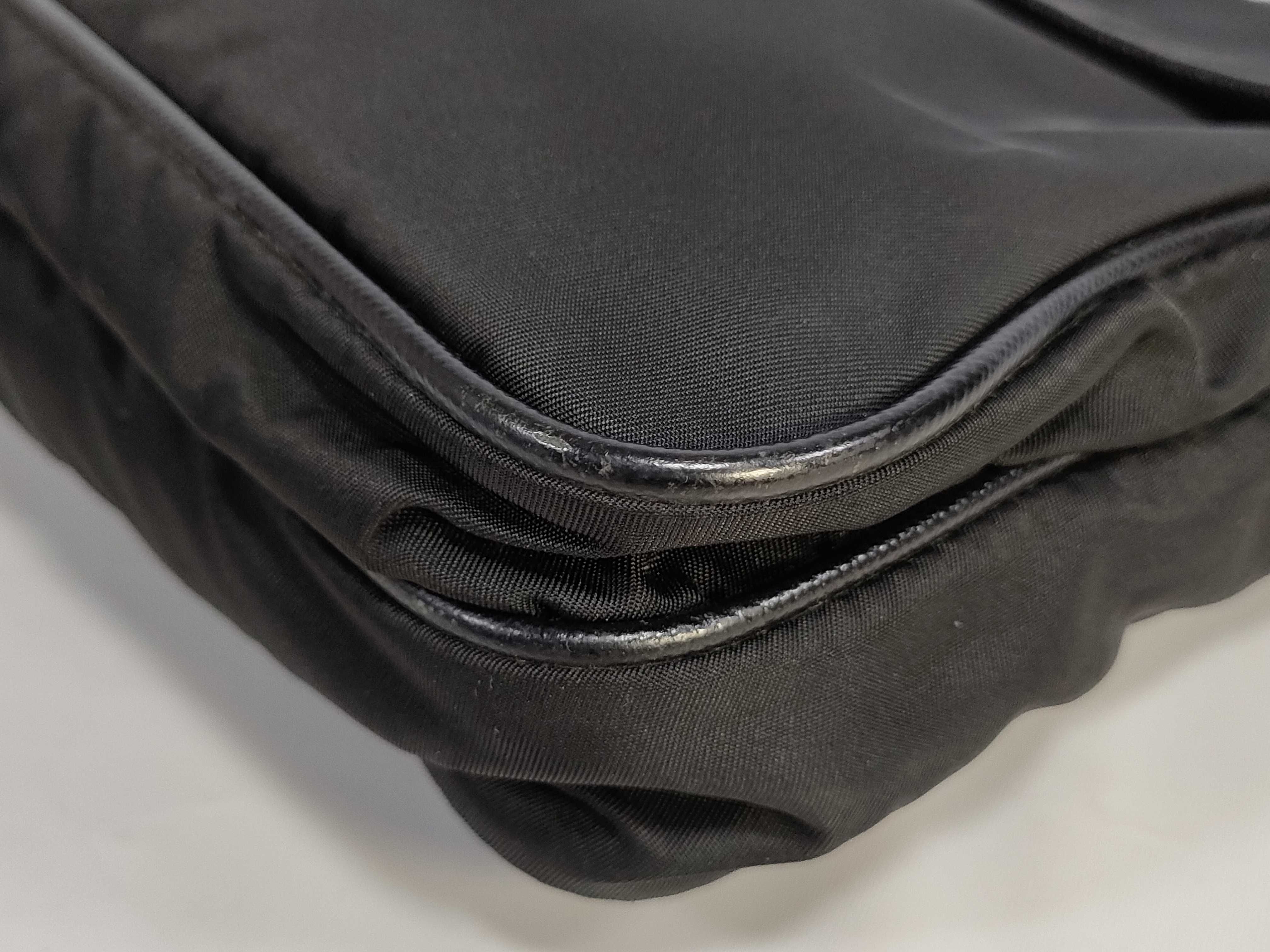Nylon Shoulder Bag with Triangle Logo, Comes with Guarantee Card. — view 6