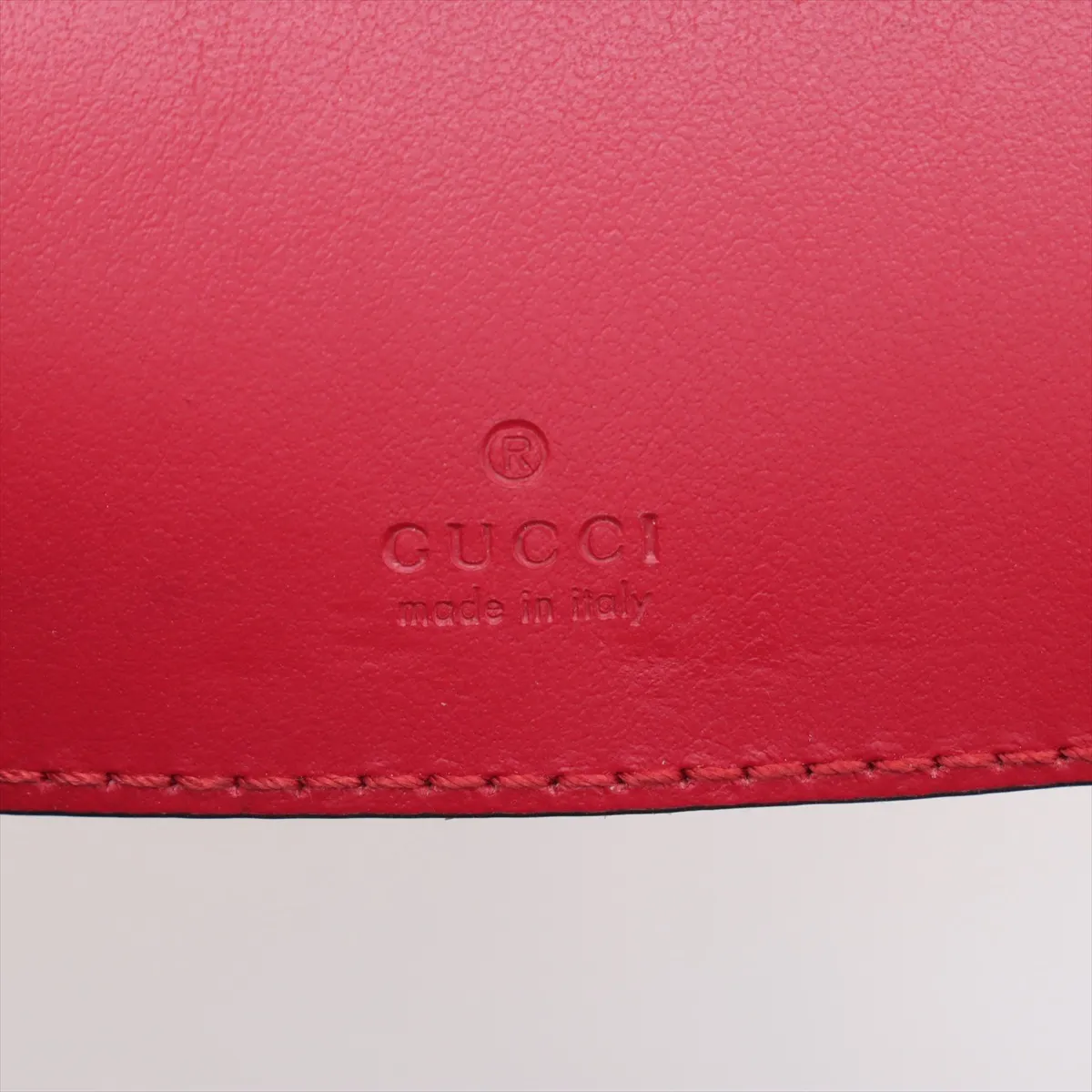 GG Marmont Leather Chain Shoulder Bag, Red, 575163 — view 7