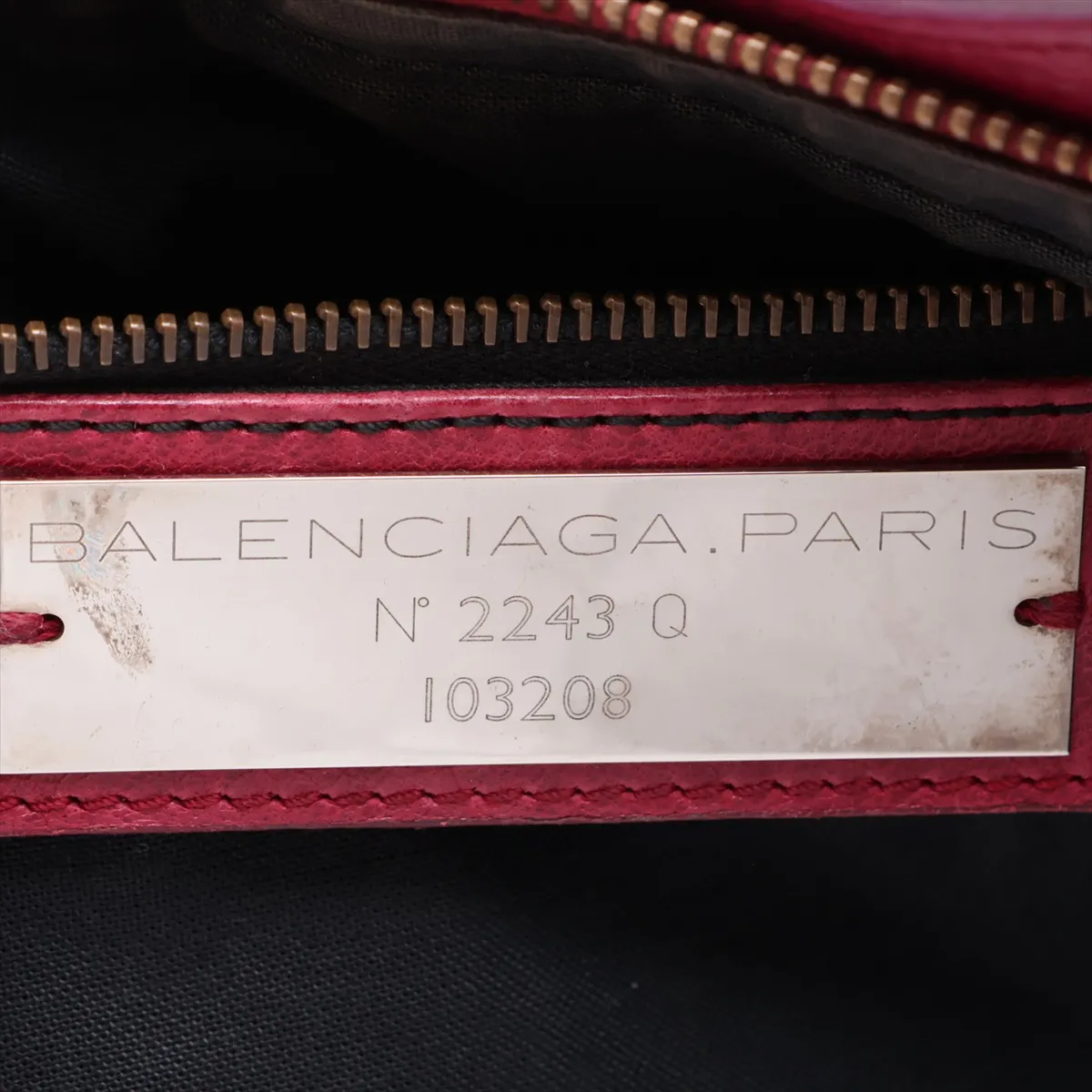The First 103208 Leather 2-Way Handbag, Red, with Mirror — view 11