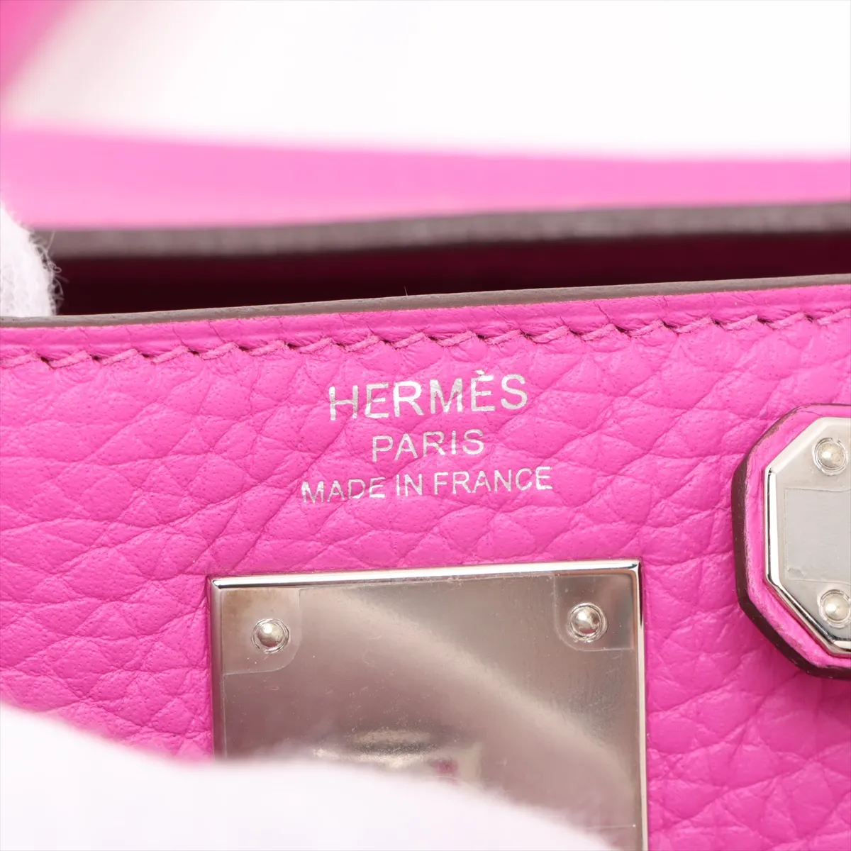 [Individually wrapped] Hermes Kelly 28 LeTourne Taurillon Clemence Magnolia Silver Hardware C:2018 — view 12
