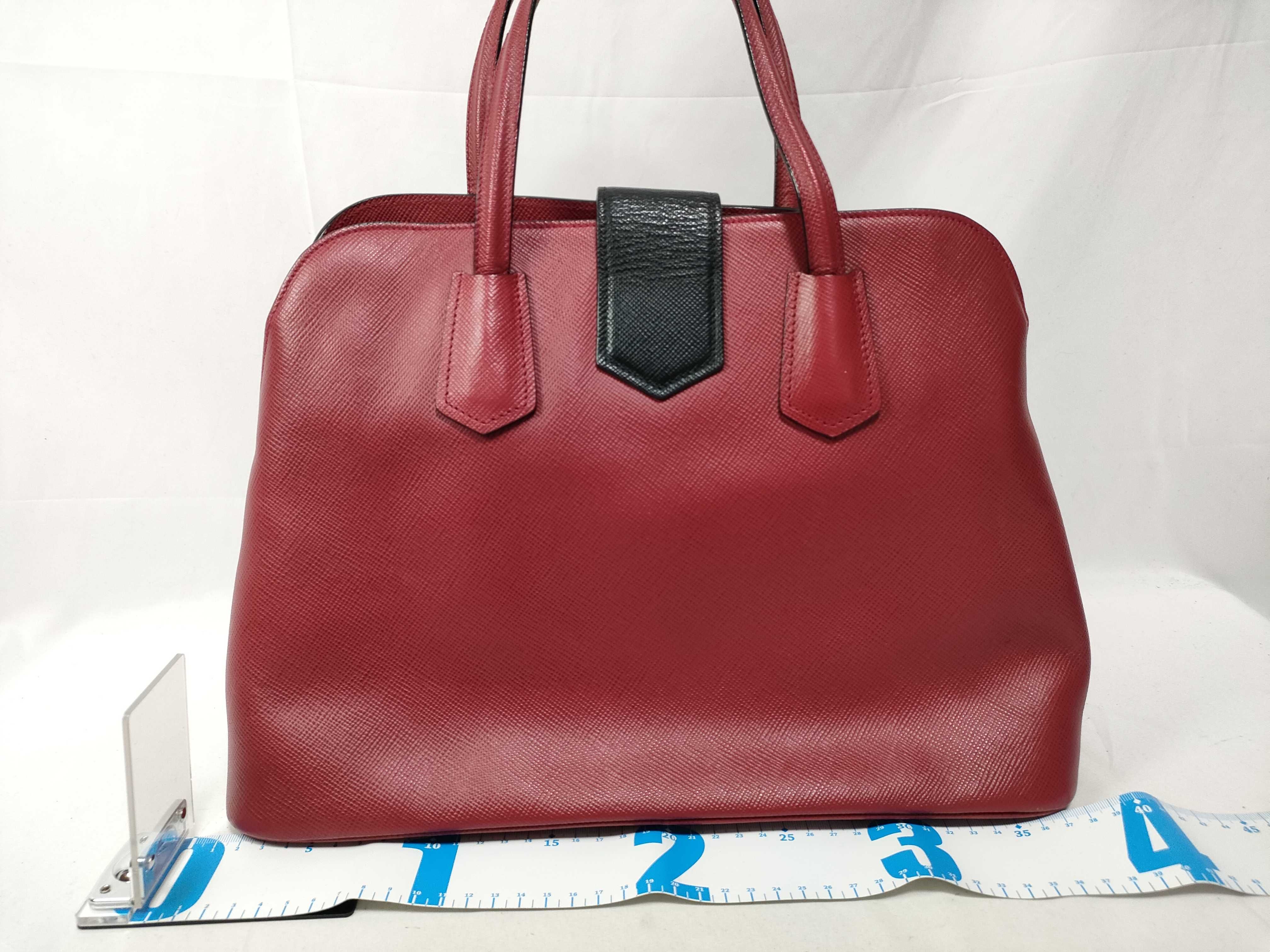 Red Saffiano Tote Bag — view 2