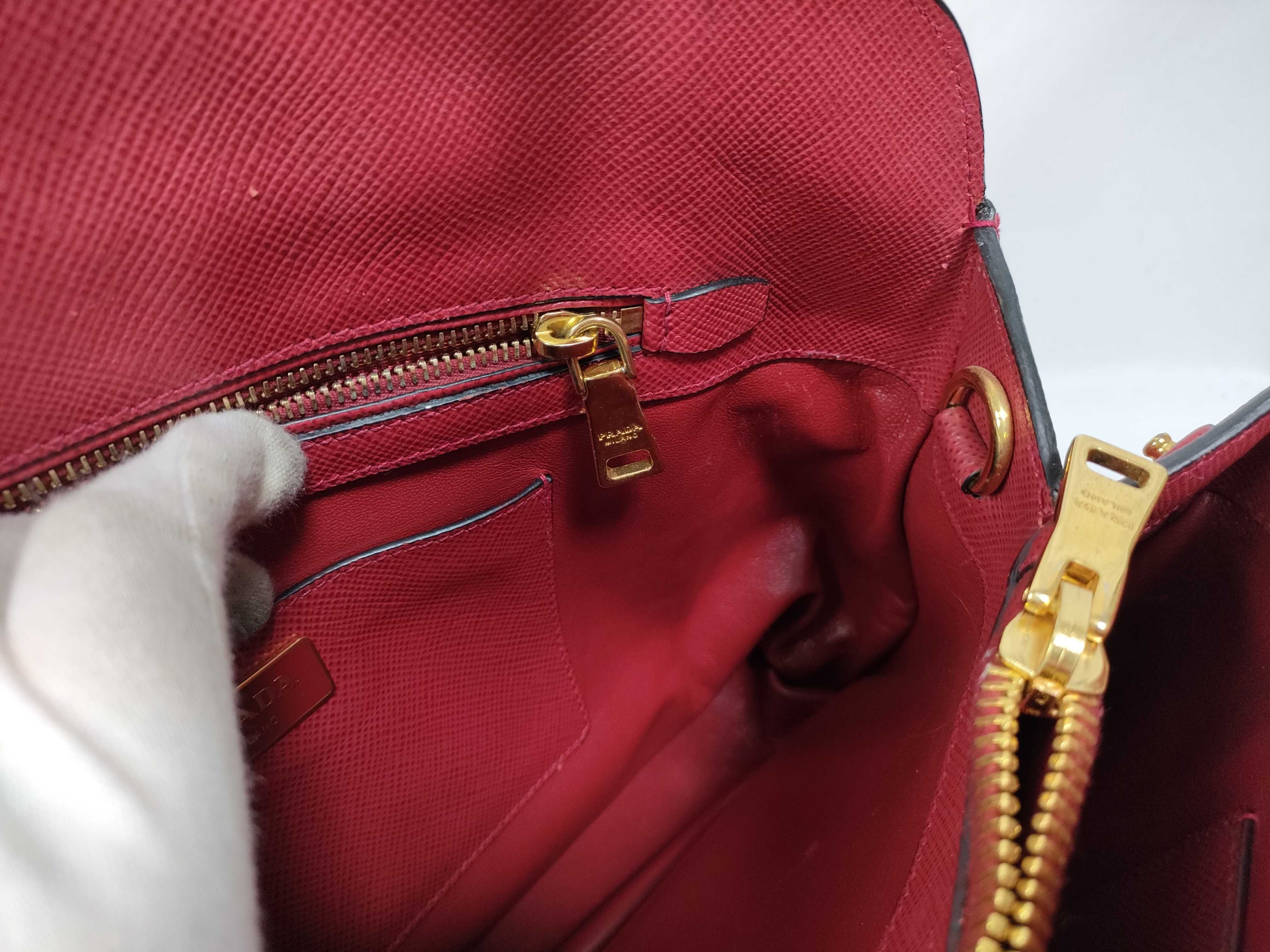Red Saffiano Tote Bag — view 11