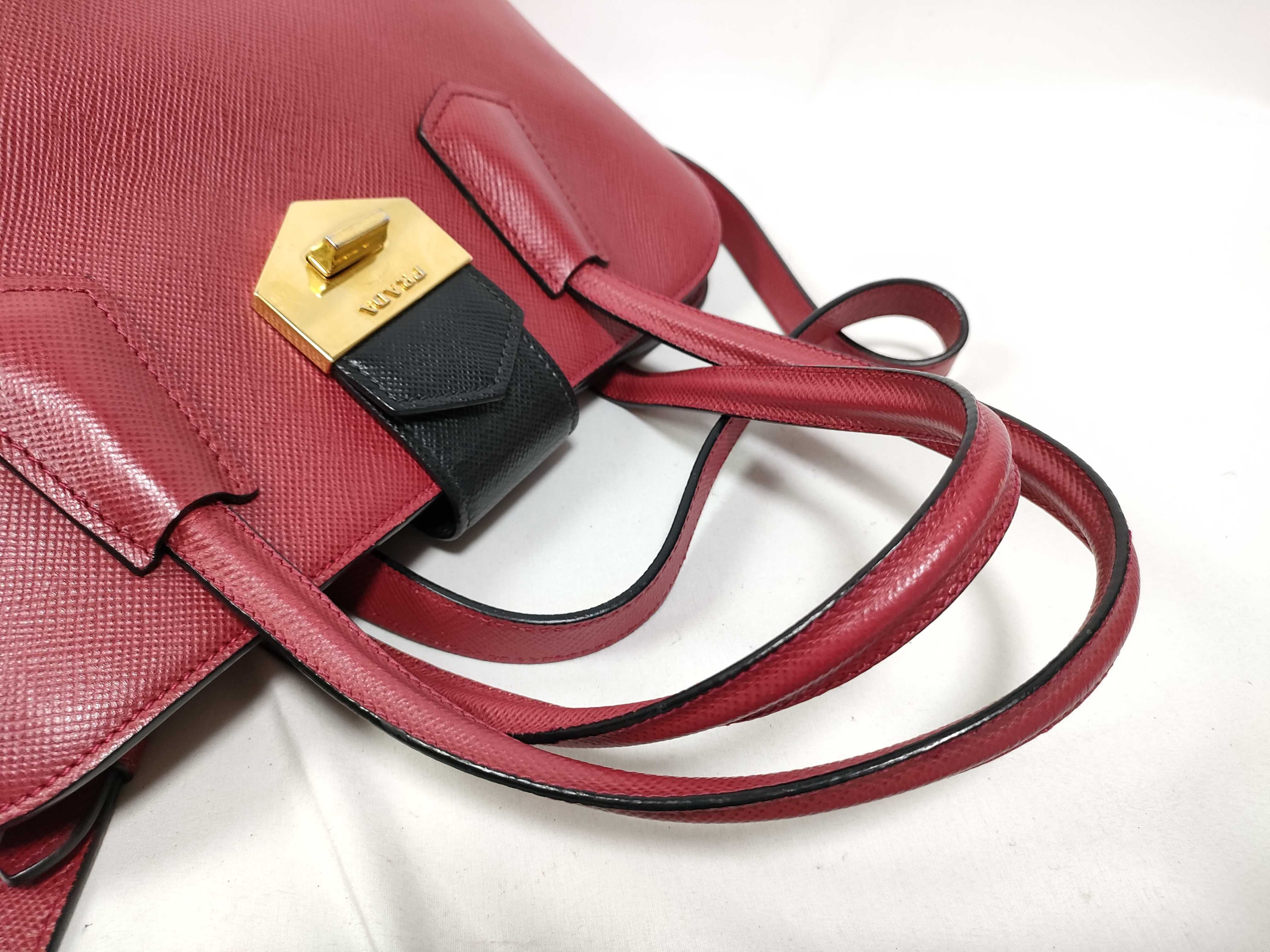 Red Saffiano Tote Bag — view 9