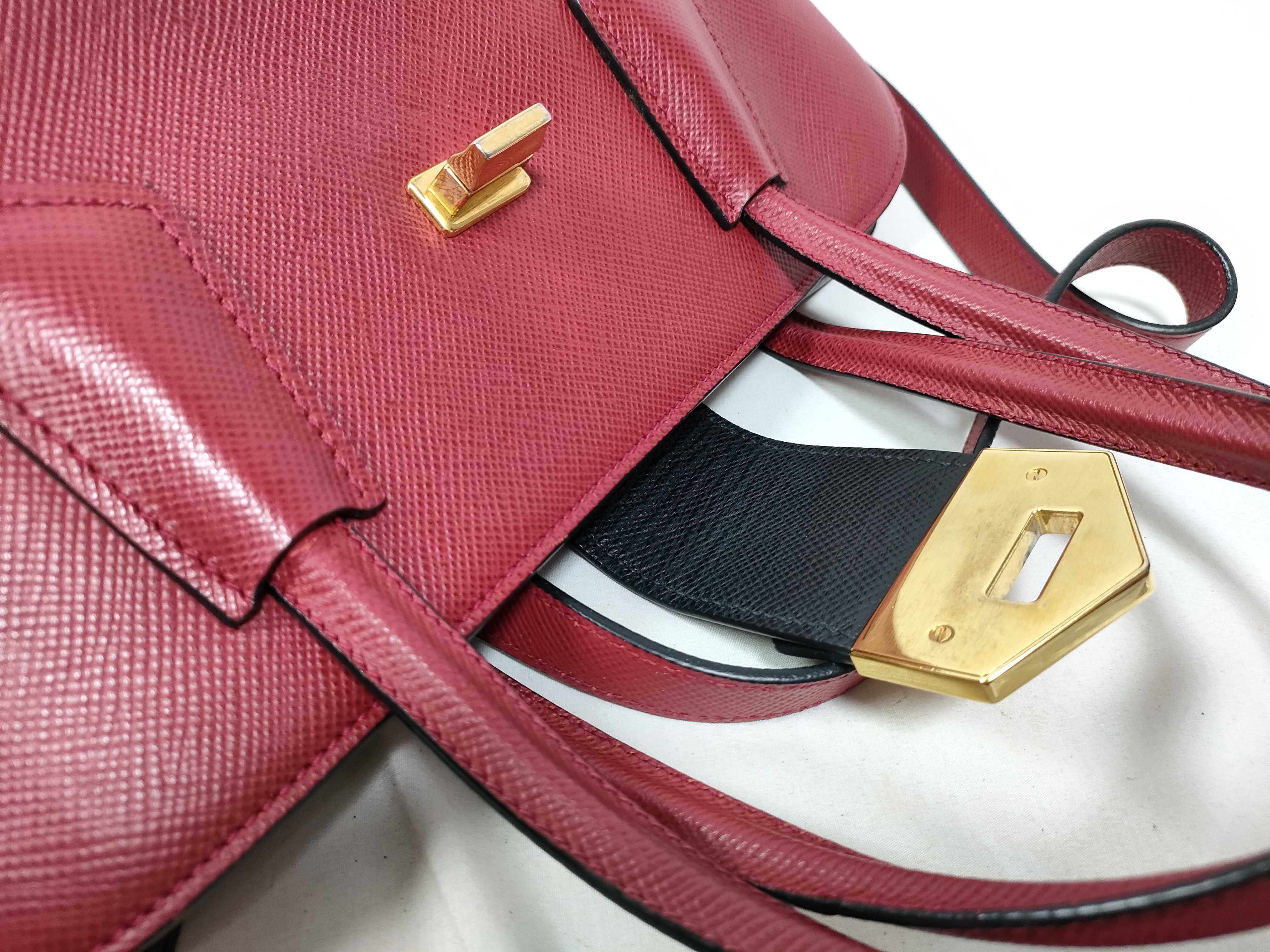 Red Saffiano Tote Bag — view 10