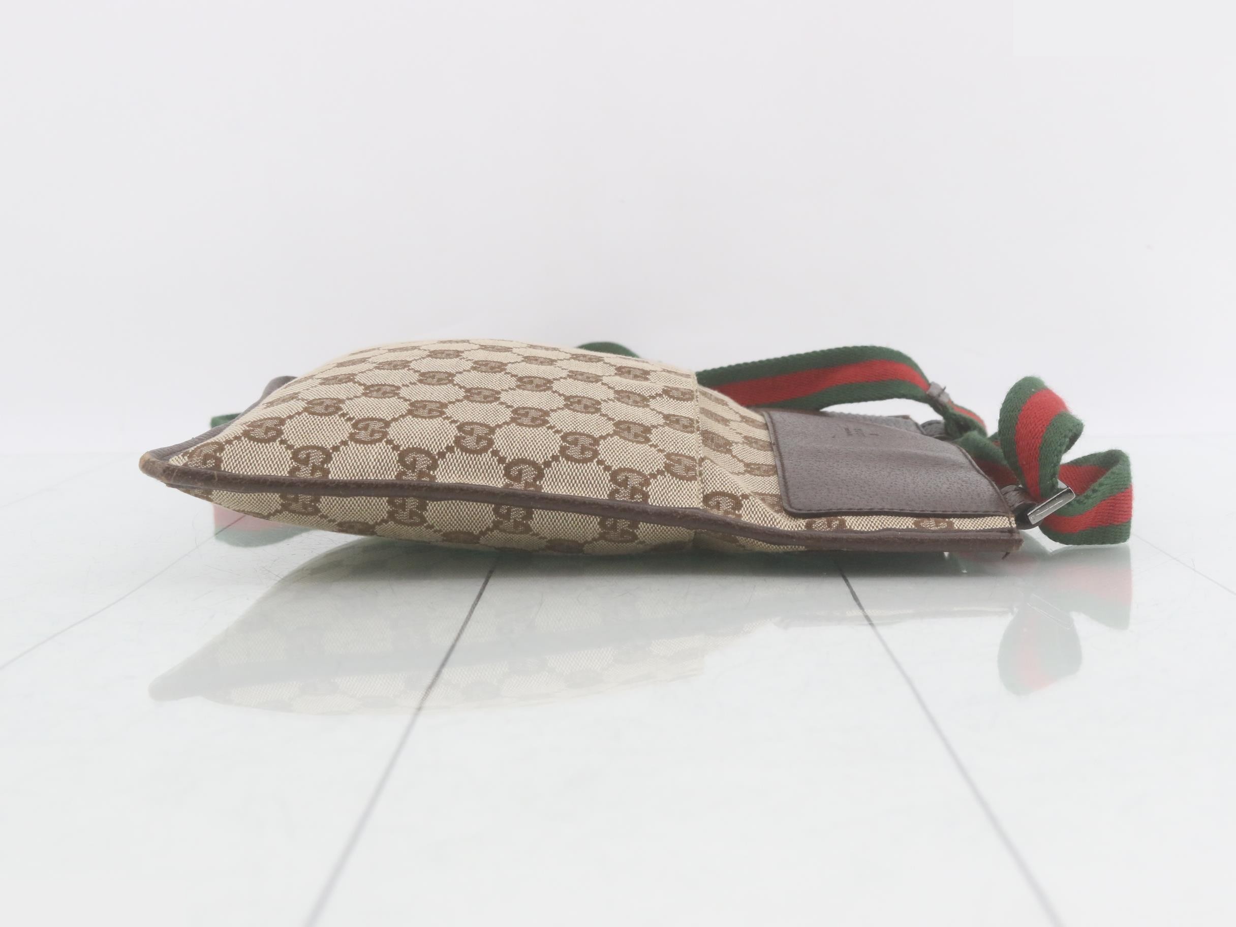 GG Canvas Sherry Line Leather Sacoche Shoulder Bag — view 3